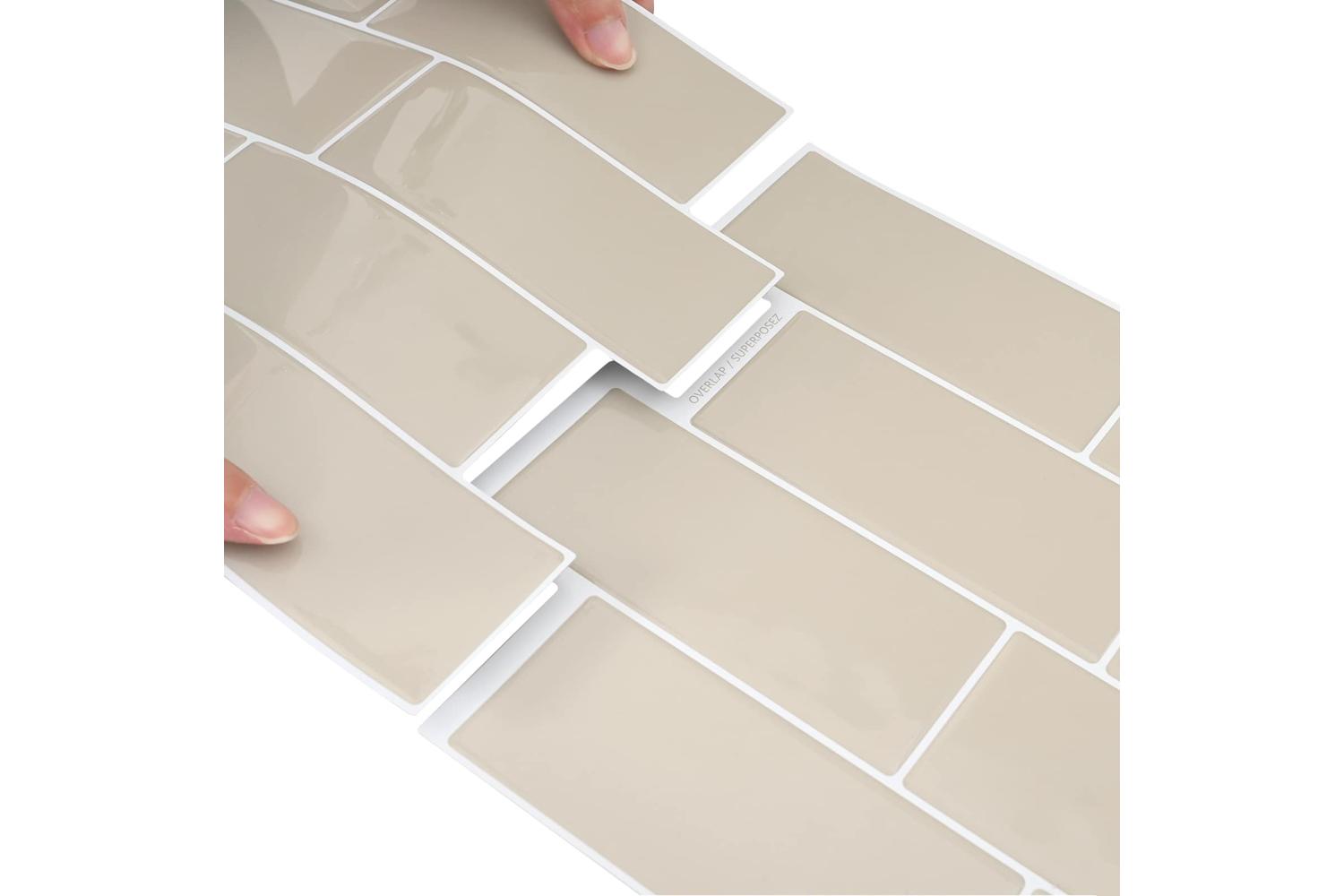 Vidaxl Decorative Stickers 20 Pcs Beige 29 X 21 Cm-7