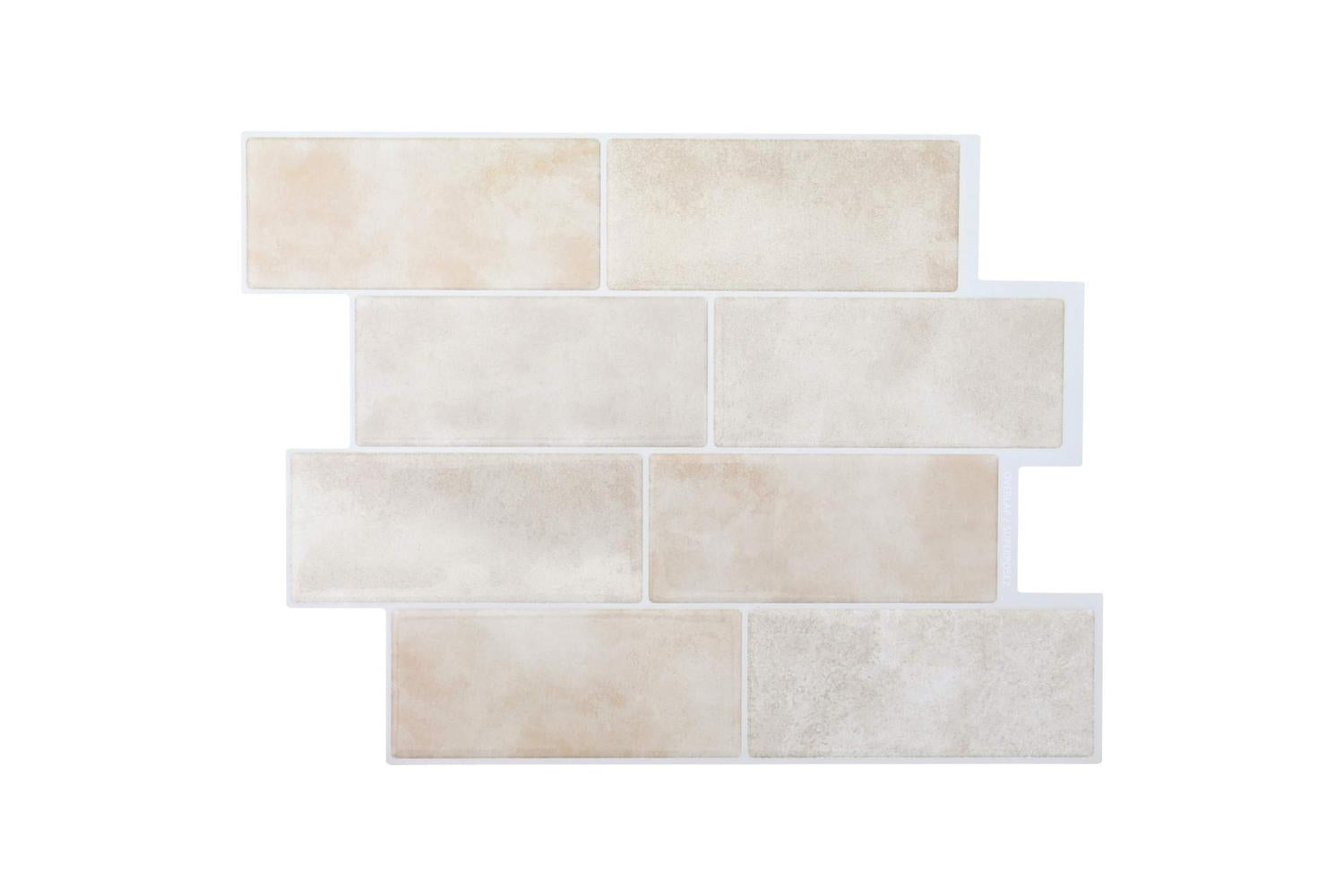 Vidaxl Decorative Stickers 20 Pcs Beige Marble 29 X 21 Cm