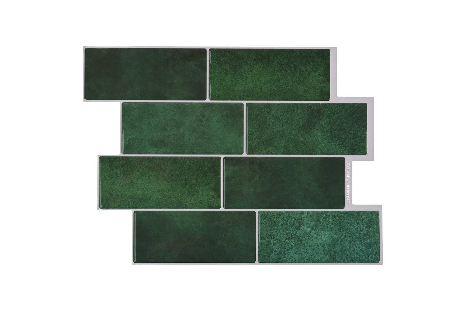 Vidaxl Decorative Stickers 20 Pcs Dark Green 29 X 21 Cm