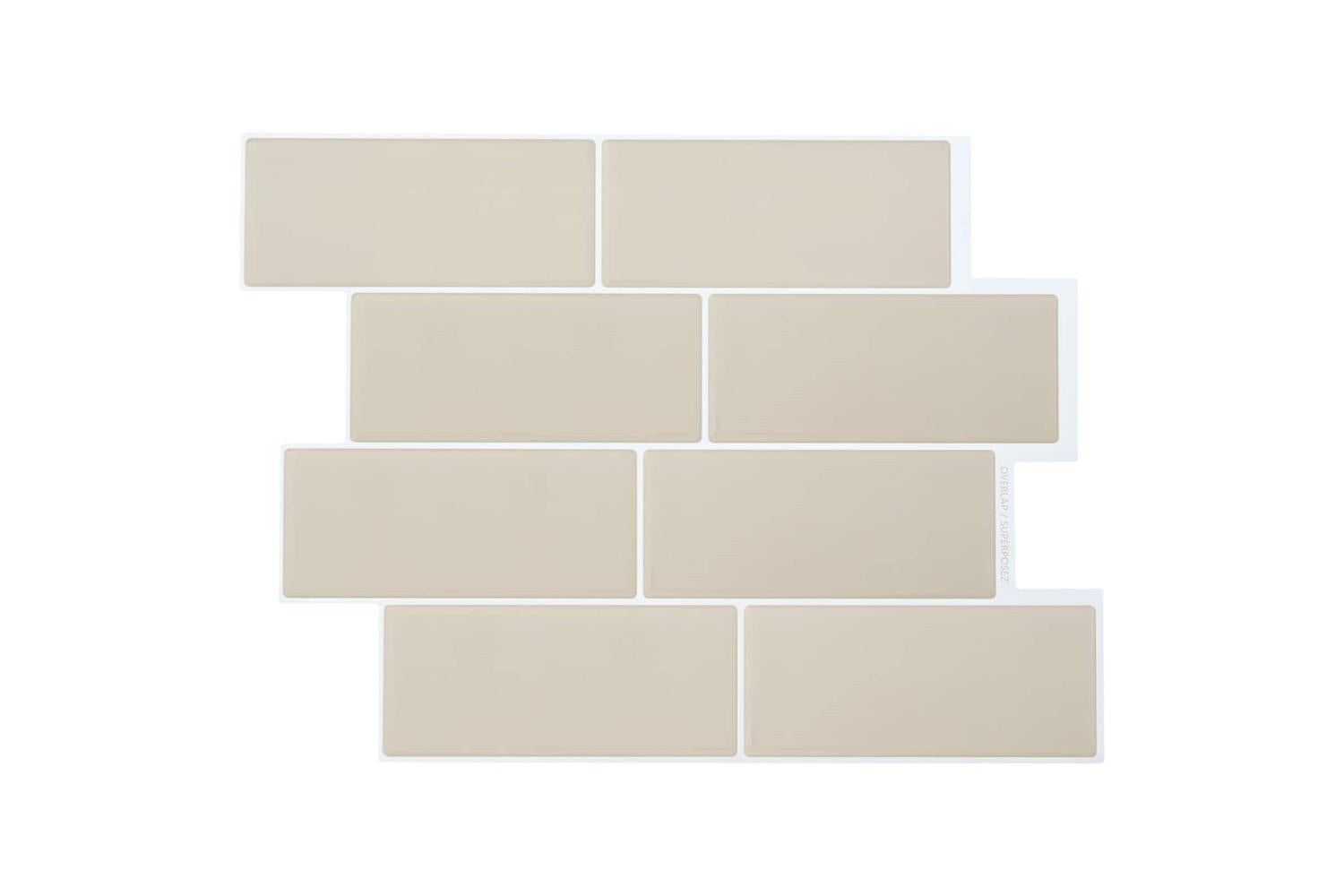 Vidaxl Decorative Stickers 50 Pcs Beige 29 X 21 Cm