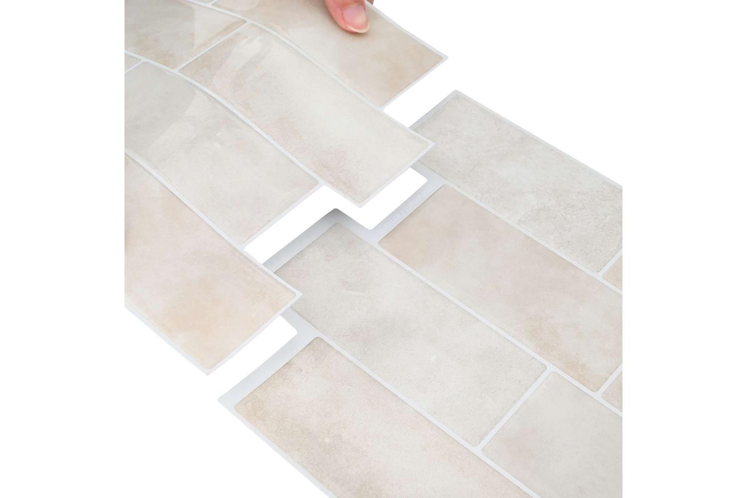 Vidaxl Decorative Stickers 50 Pcs Beige Marble 29 X 21 Cm-7