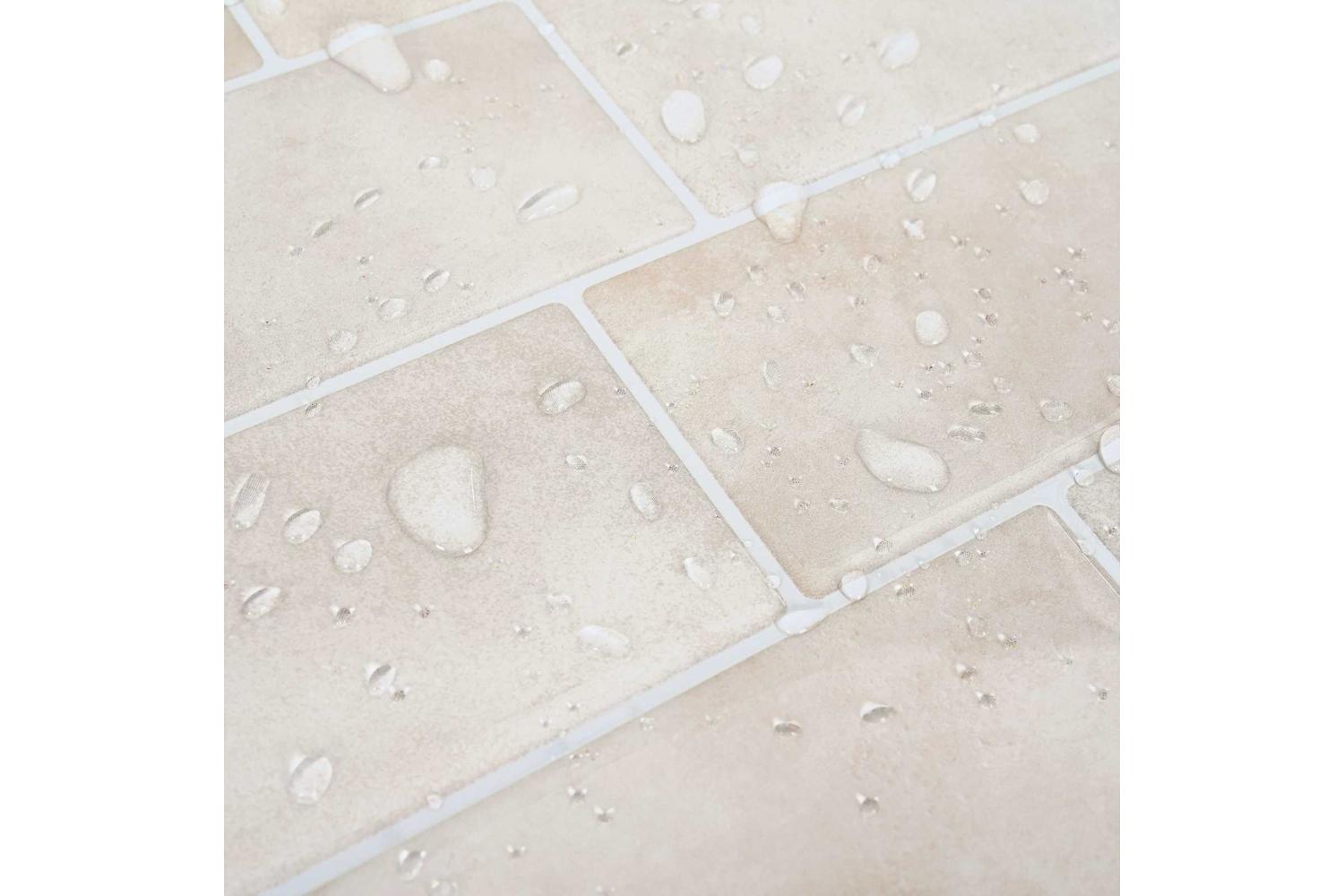 Vidaxl Decorative Stickers 50 Pcs Beige Marble 29 X 21 Cm-8