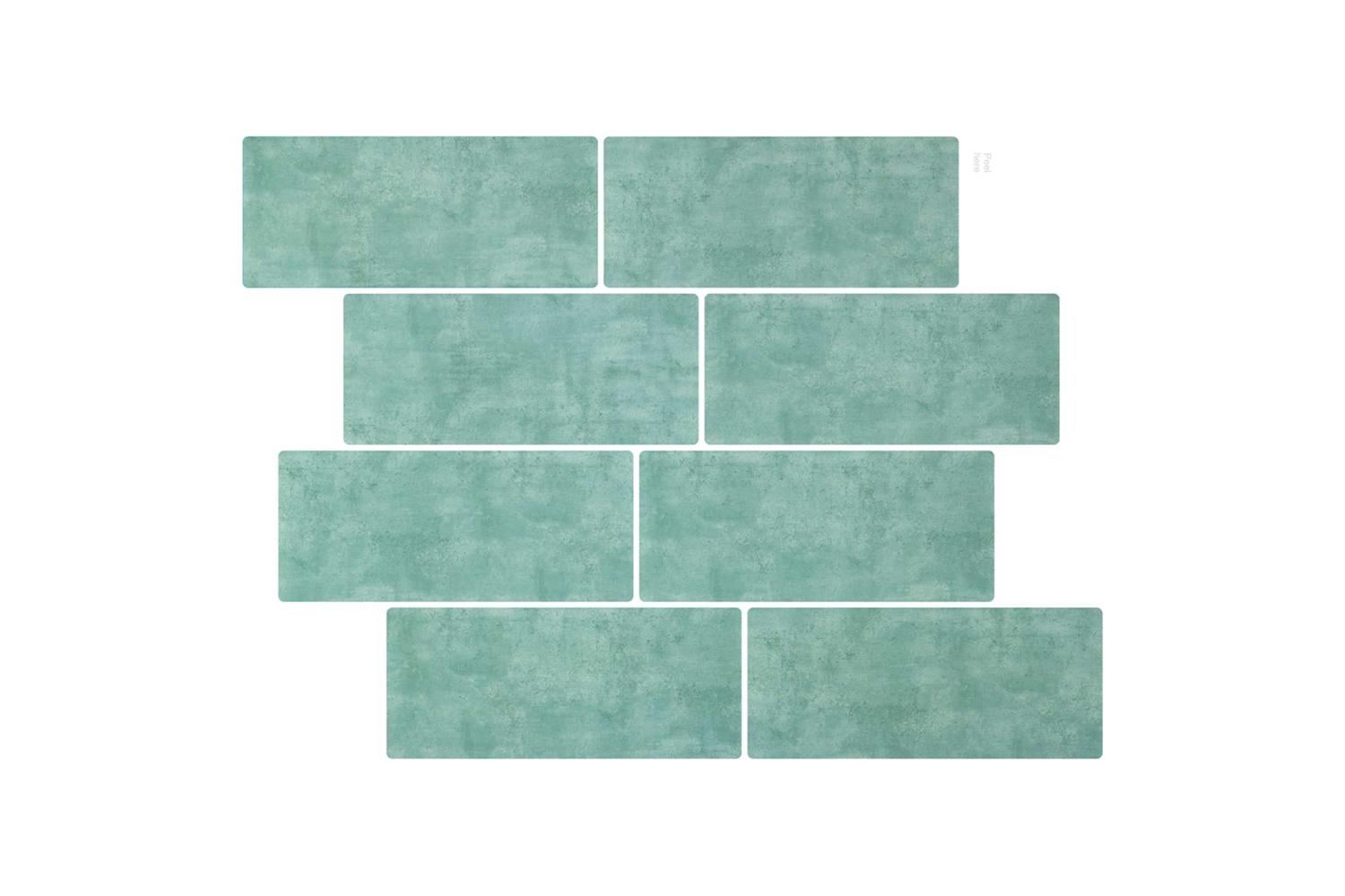 Vidaxl Decorative Stickers 50 Pcs Grey Green 29 X 21 Cm
