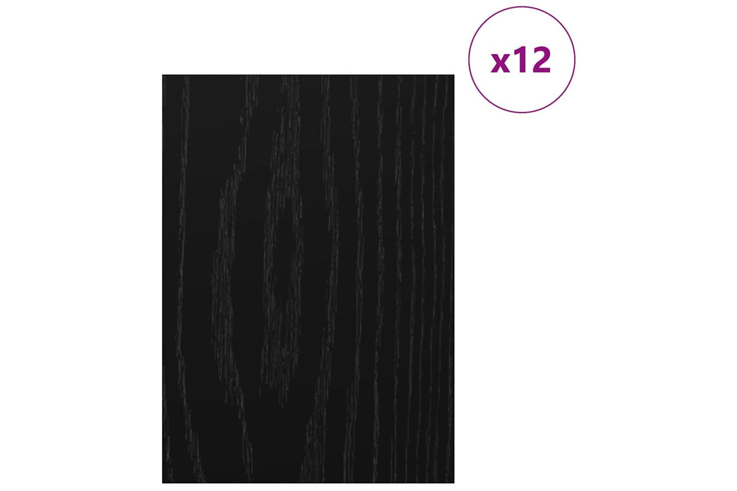 Vidaxl Decor Panels 12 Pcs Black Oak 30 X 42 X 027 Cm Engineered Wood-3