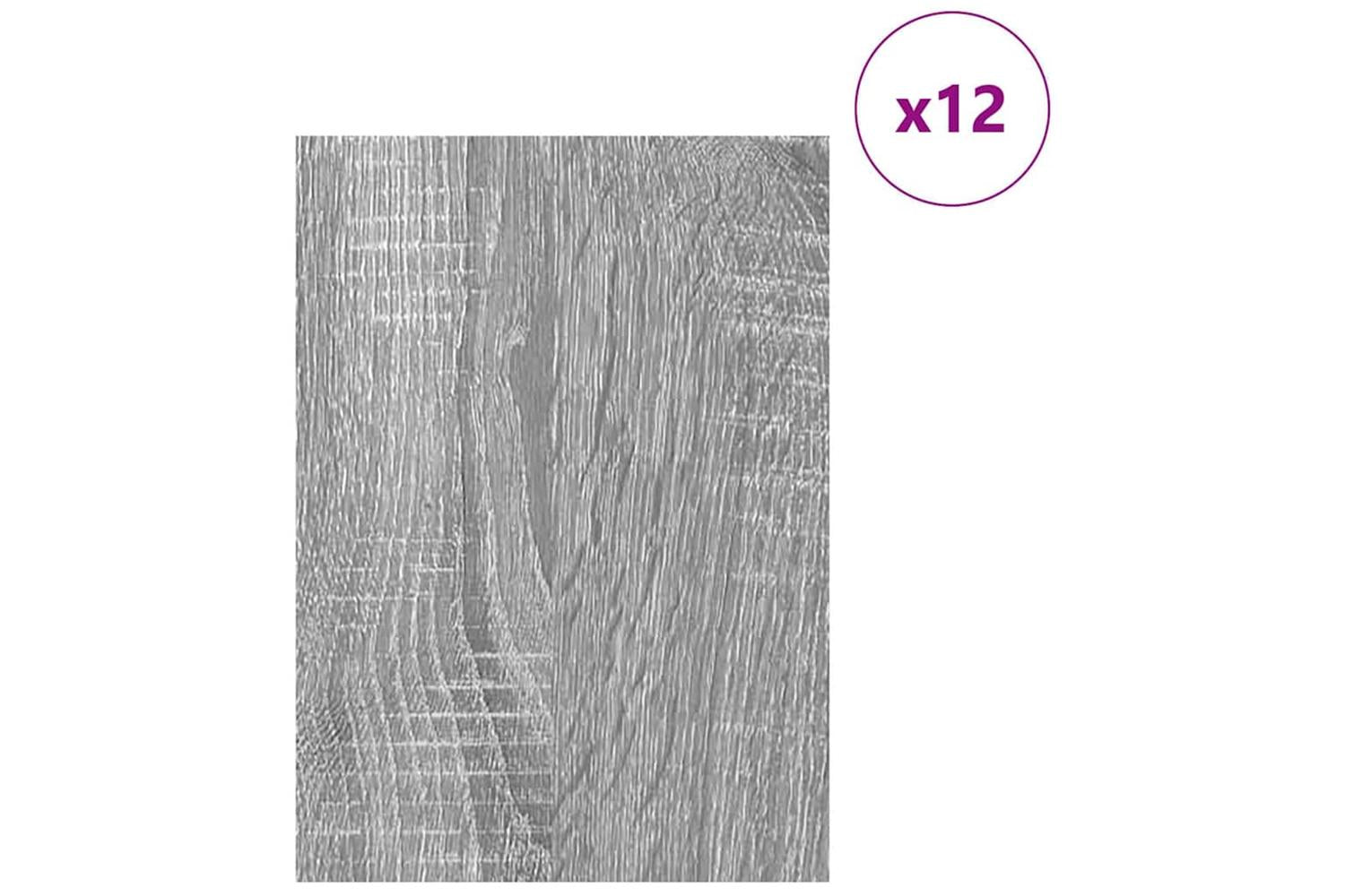 Vidaxl Decor Panels 12 Pcs Grey Sonoma 30 X 42 X 027 Cm-3