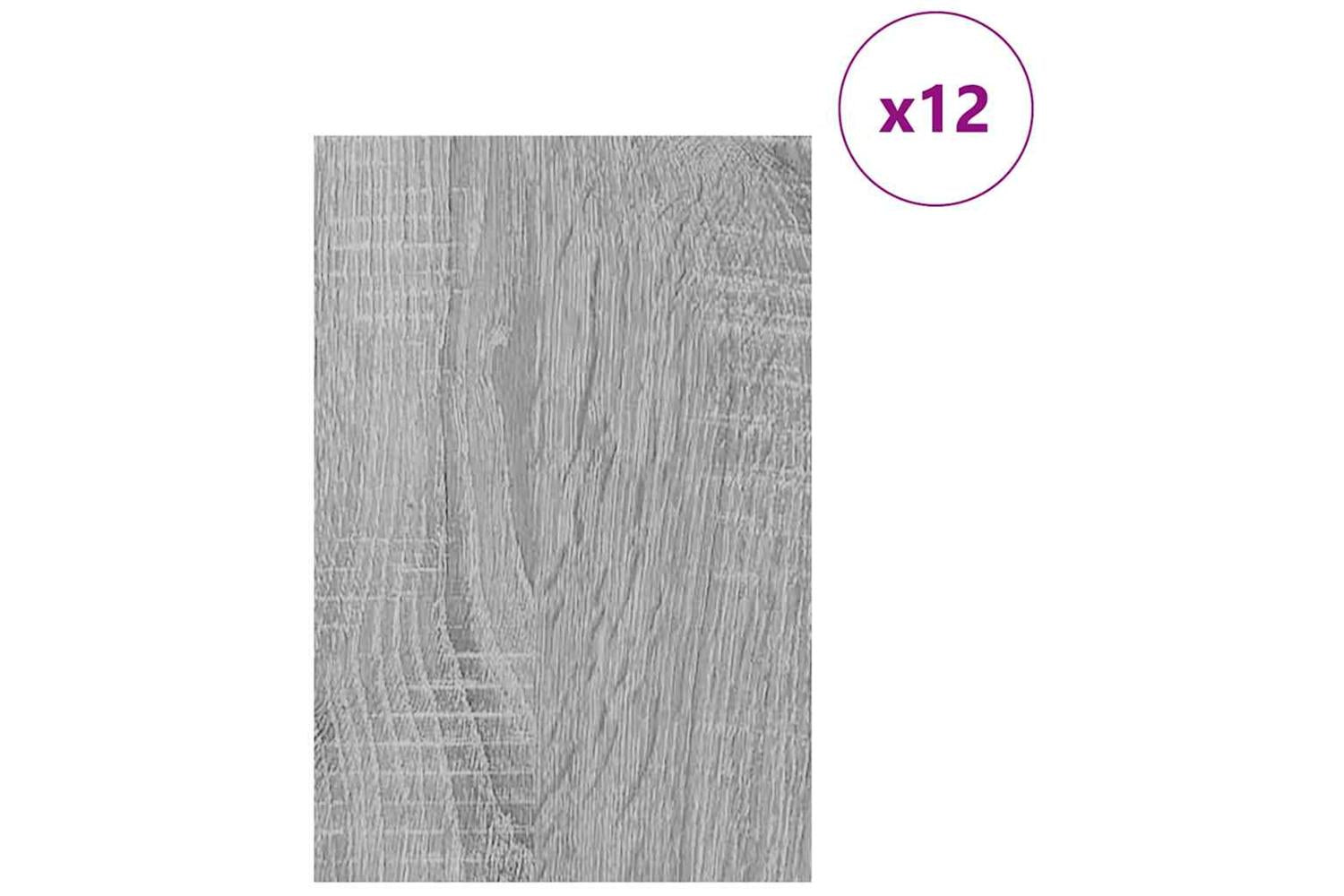 Vidaxl Decor Panels 12 Pcs Grey Sonoma 40 X 60 X 027 Cm-3