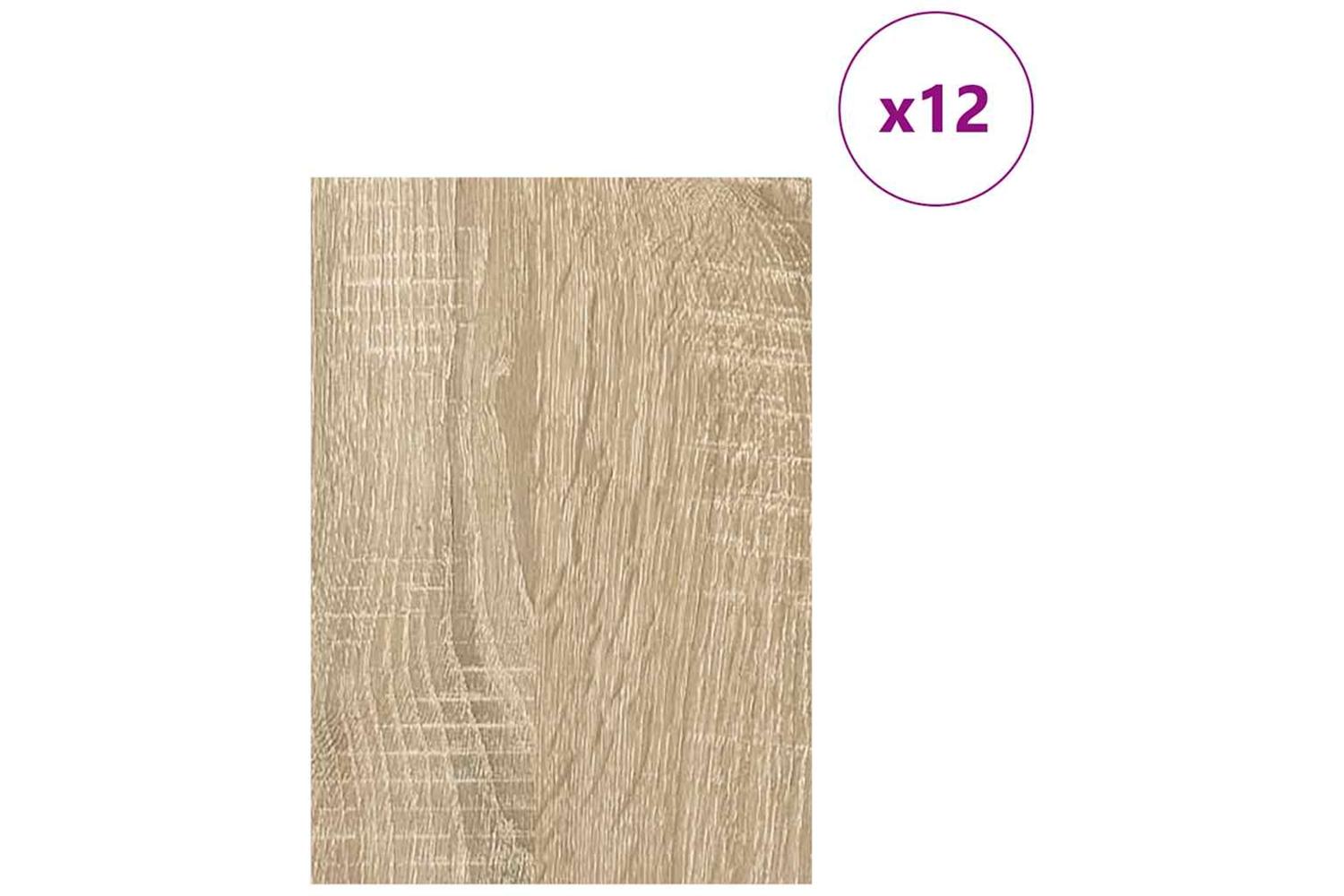 Vidaxl Decor Panels 12 Pcs Sonoma Oak 21 X 30 X 027 Cm-3