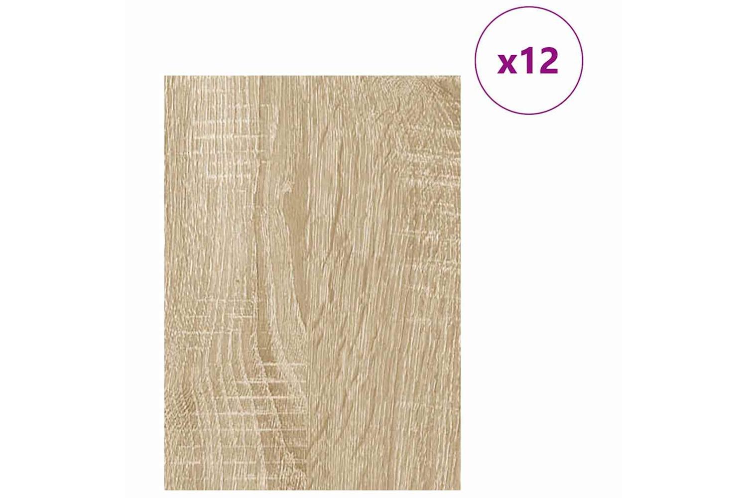 Vidaxl Decor Panels 12 Pcs Sonoma Oak 30 X 42 X 027 Cm-3