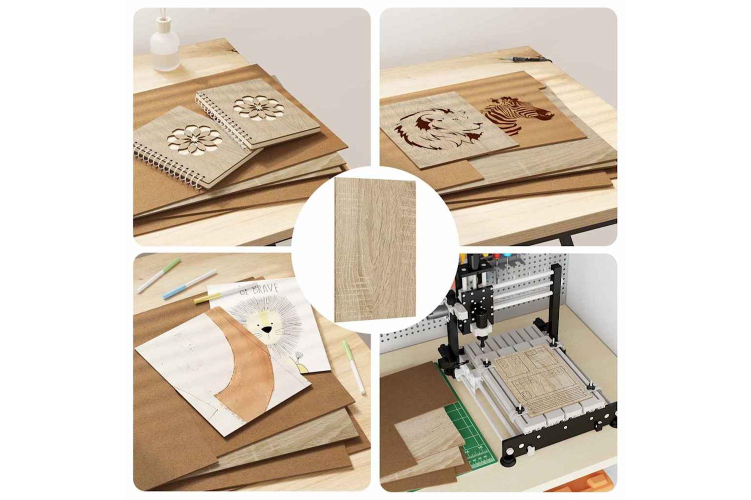 Vidaxl Decor Panels 12 Pcs Sonoma Oak 30 X 42 X 027 Cm-7