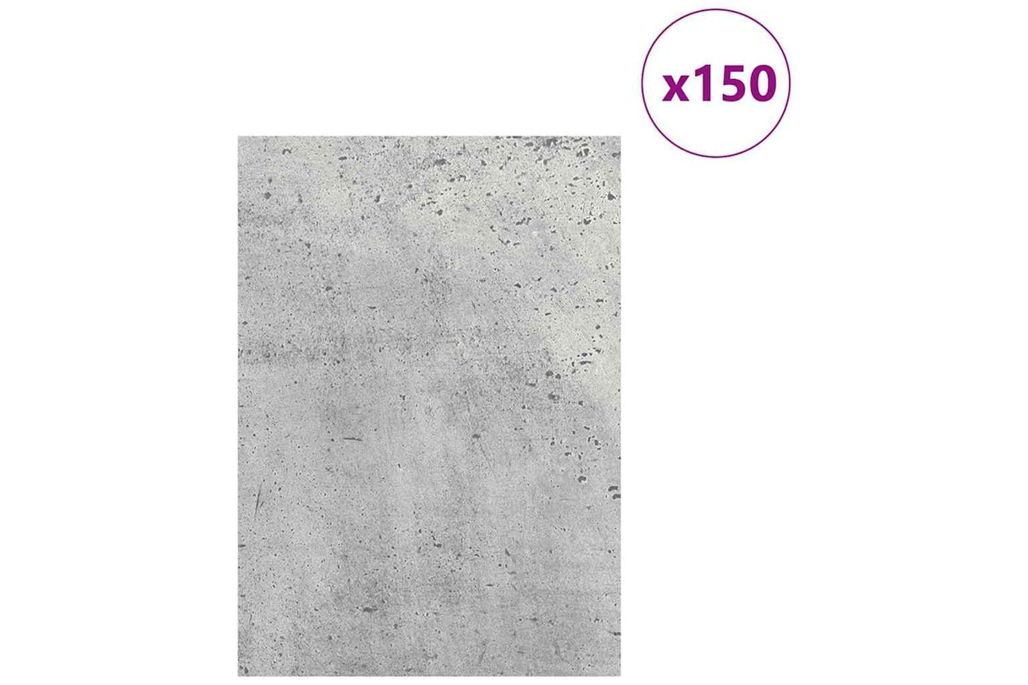 Vidaxl Decor Panels 150 Pcs Concrete Grey 21 X 30 X 027 Cm-3