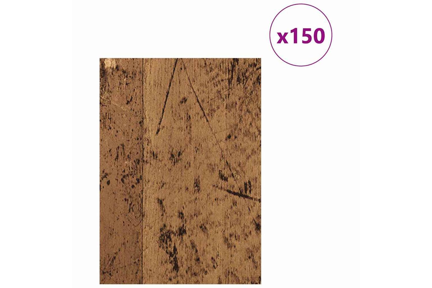Vidaxl Decor Panels 150 Pcs Old Wood 15 X 21 X 027 Cm Engineered Wood-3