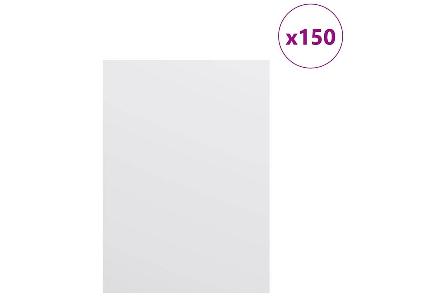 Vidaxl Decor Panels 150 Pcs White 15 X 21 X 027 Cm Engineered Wood-3
