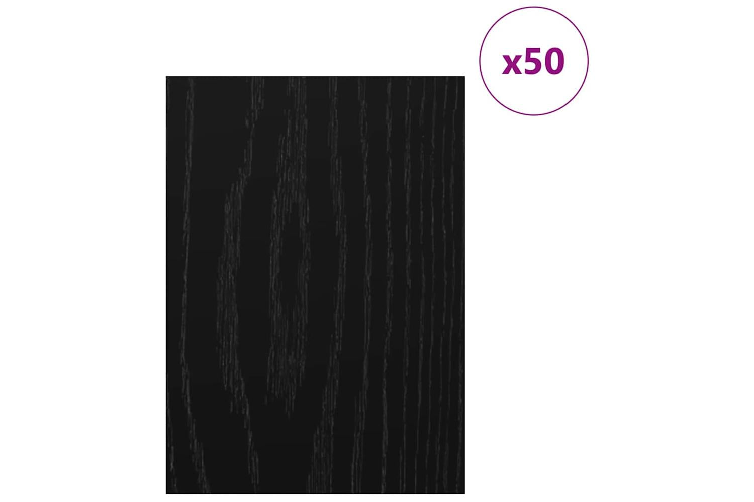 Vidaxl Decor Panels 50 Pcs Black Oak 30 X 42 X 027 Cm Engineered Wood-3