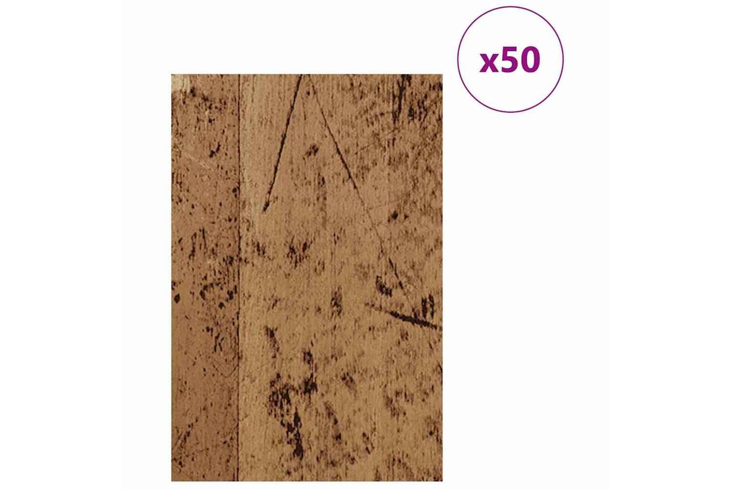 Vidaxl Decor Panels 50 Pcs Old Wood 40 X 60 X 027 Cm Engineered Wood-3