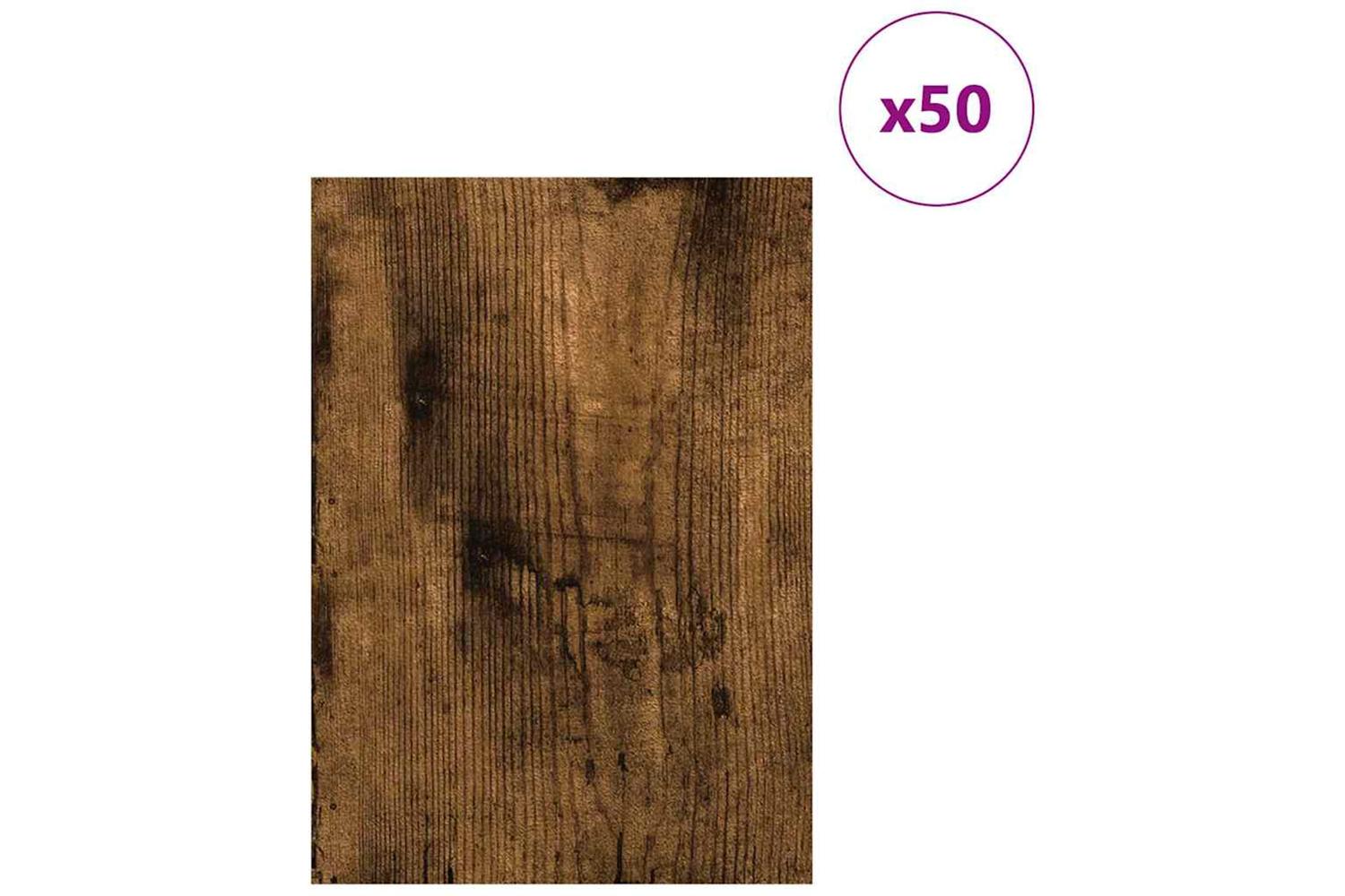 Vidaxl Decor Panels 50 Pcs Smoked Oak 21 X 30 X 027 Cm-3