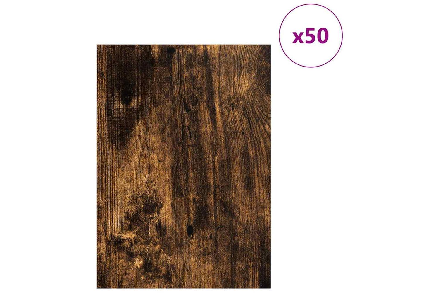 Vidaxl Decor Panels 50 Pcs Smoked Oak 30 X 42 X 027 Cm-3