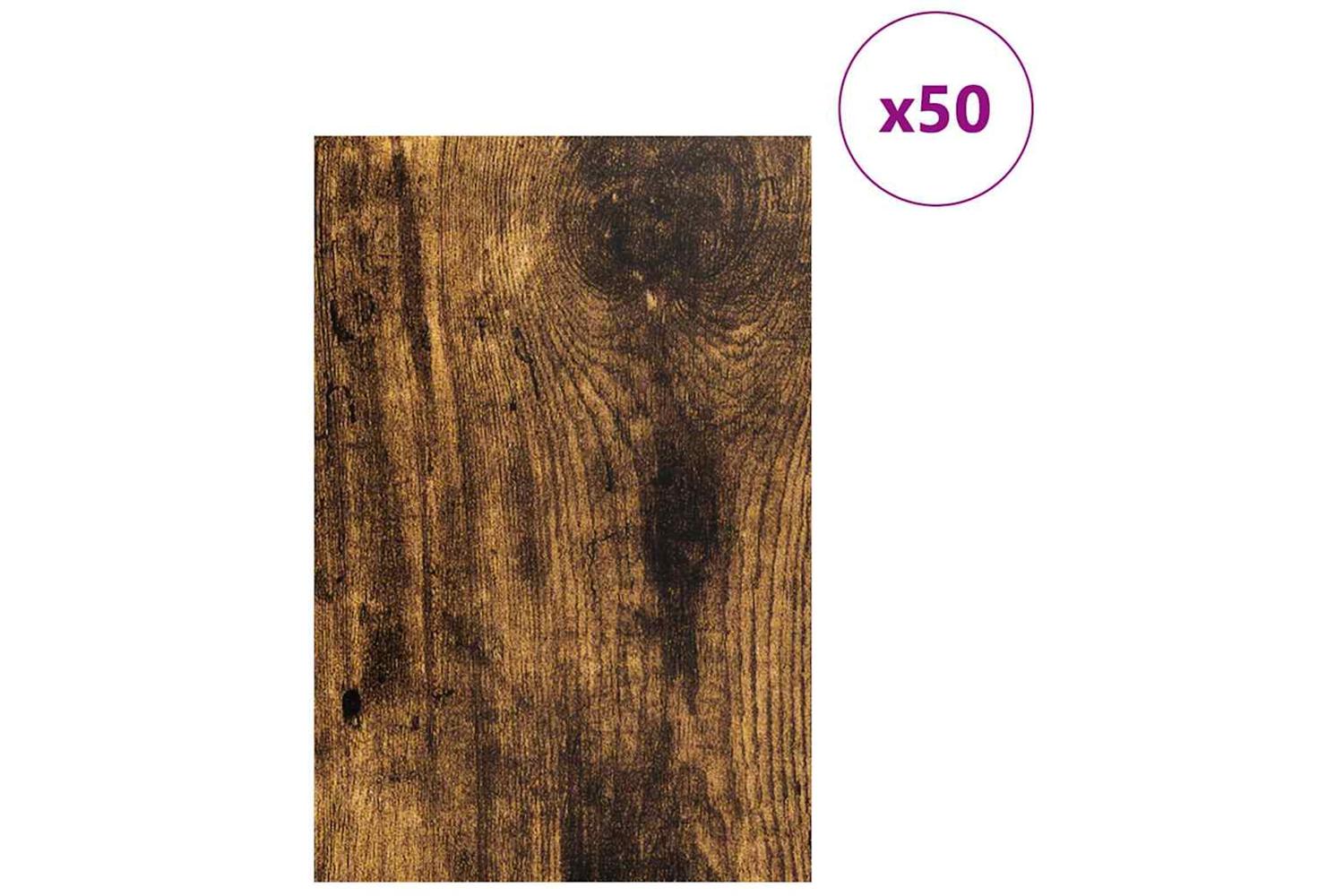Vidaxl Decor Panels 50 Pcs Smoked Oak 40 X 60 X 027 Cm-3