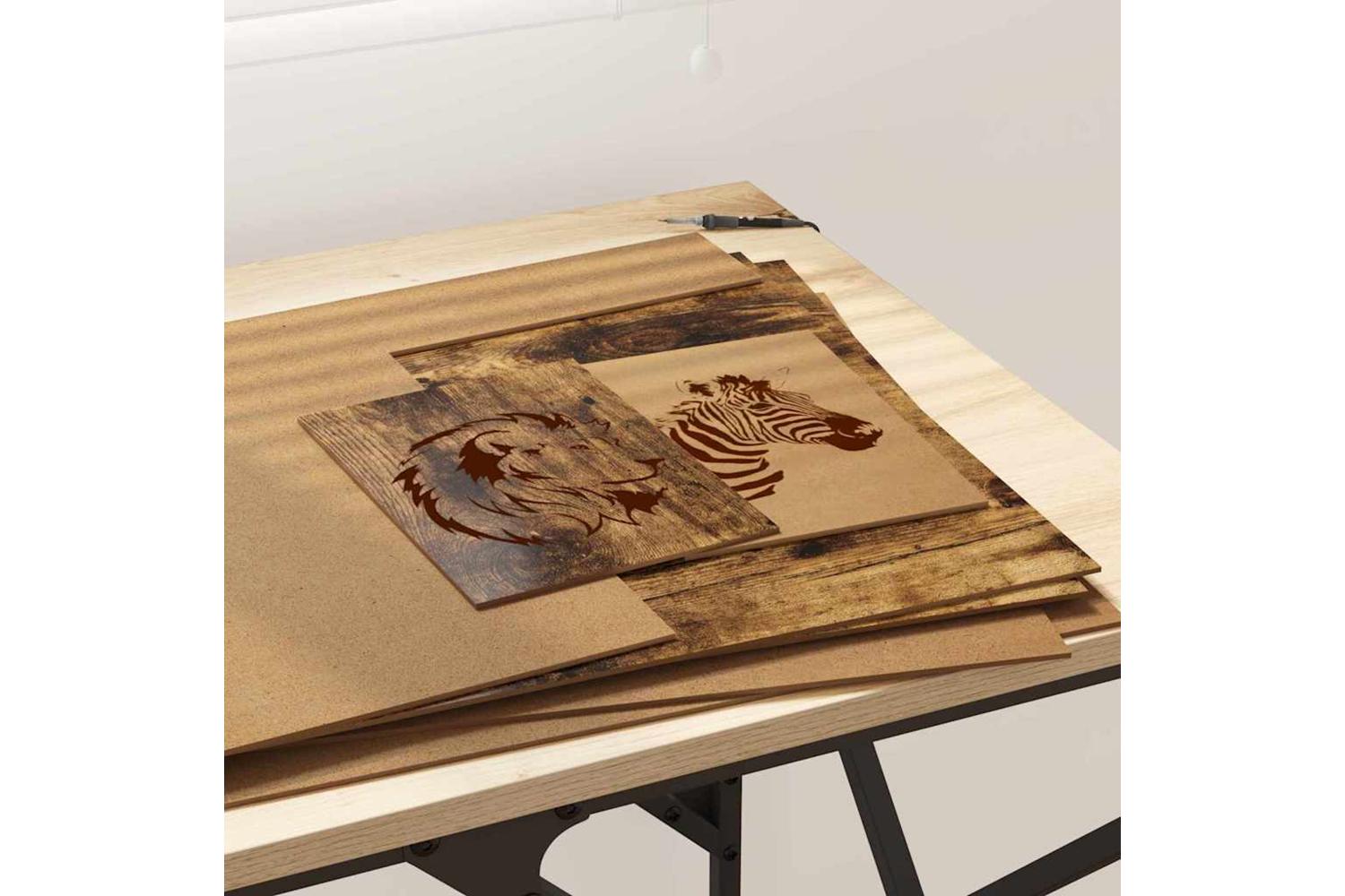 Vidaxl Decor Panels 50 Pcs Smoked Oak 40 X 60 X 027 Cm-4