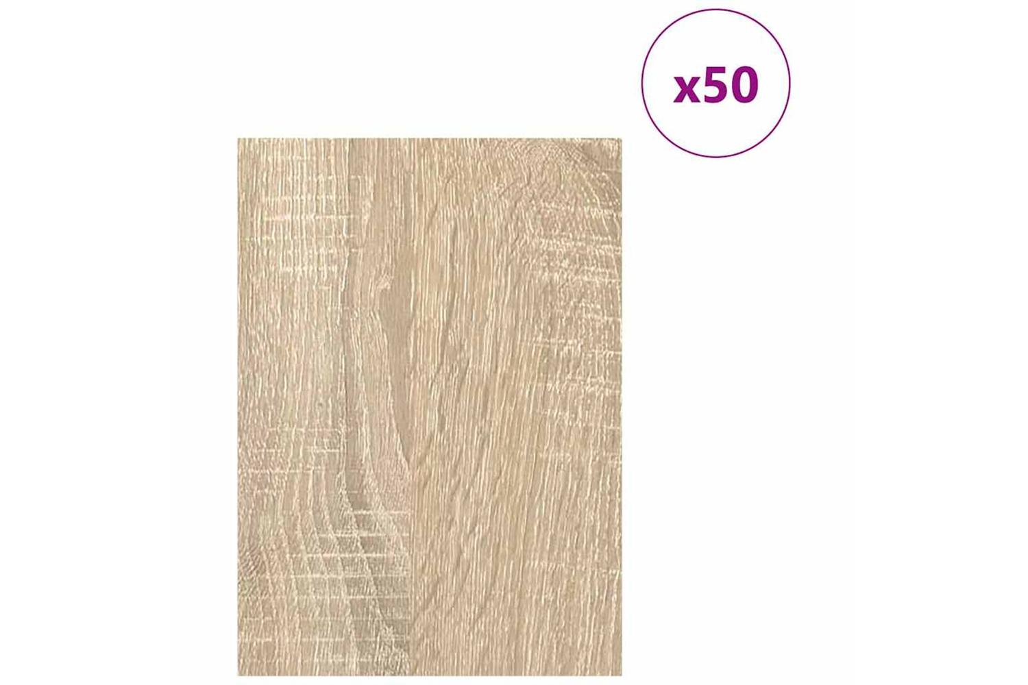Vidaxl Decor Panels 50 Pcs Sonoma Oak 15 X 21 X 027 Cm-3