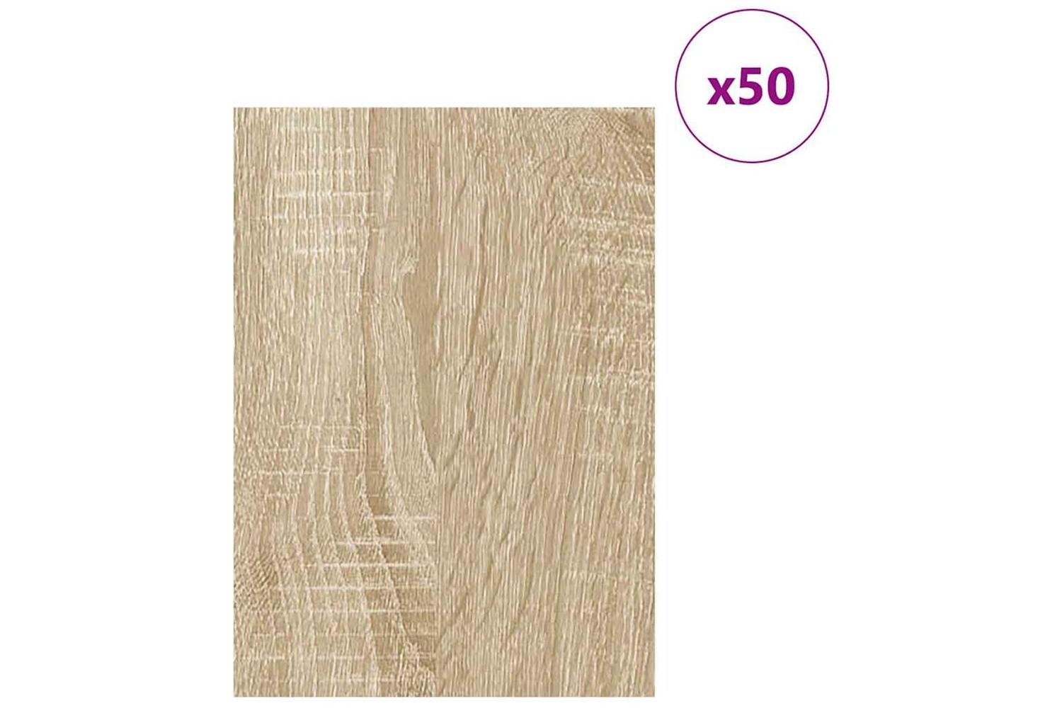 Vidaxl Decor Panels 50 Pcs Sonoma Oak 30 X 42 X 027 Cm-3