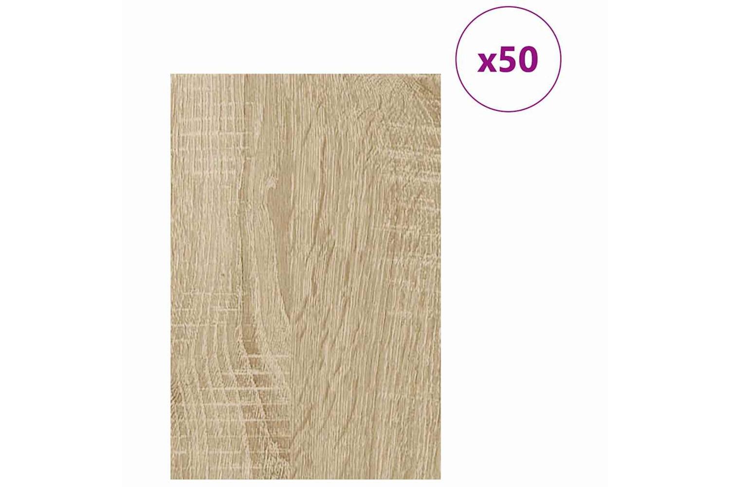 Vidaxl Decor Panels 50 Pcs Sonoma Oak 40 X 60 X 027 Cm-3