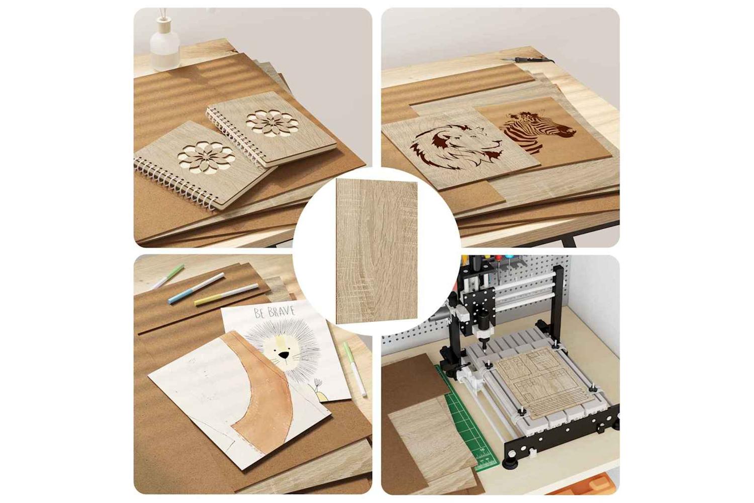Vidaxl Decor Panels 50 Pcs Sonoma Oak 40 X 60 X 027 Cm-7