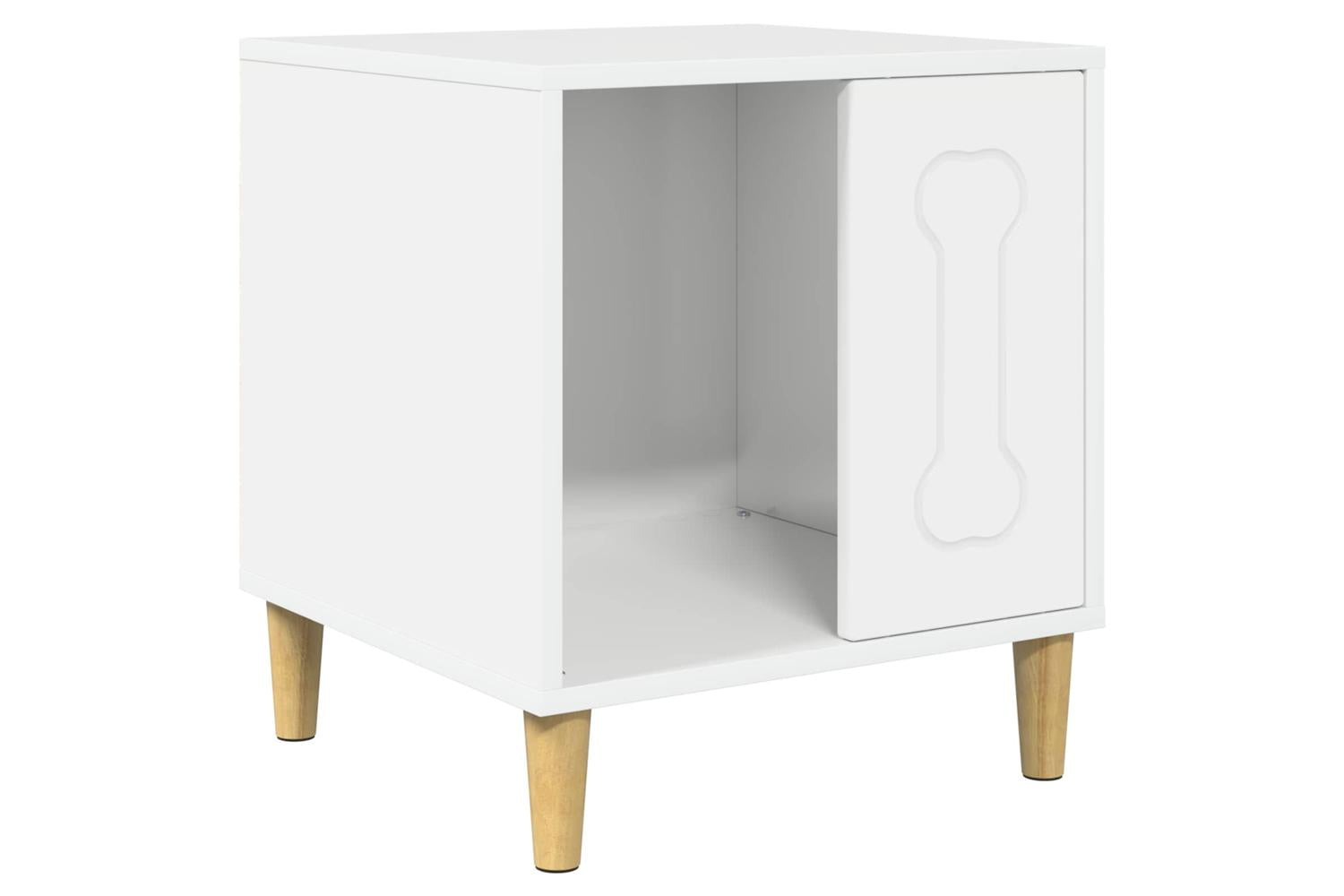Vidaxl Dog House Gloss White 44 X 42 X 49 Cm Engineered Wood-2