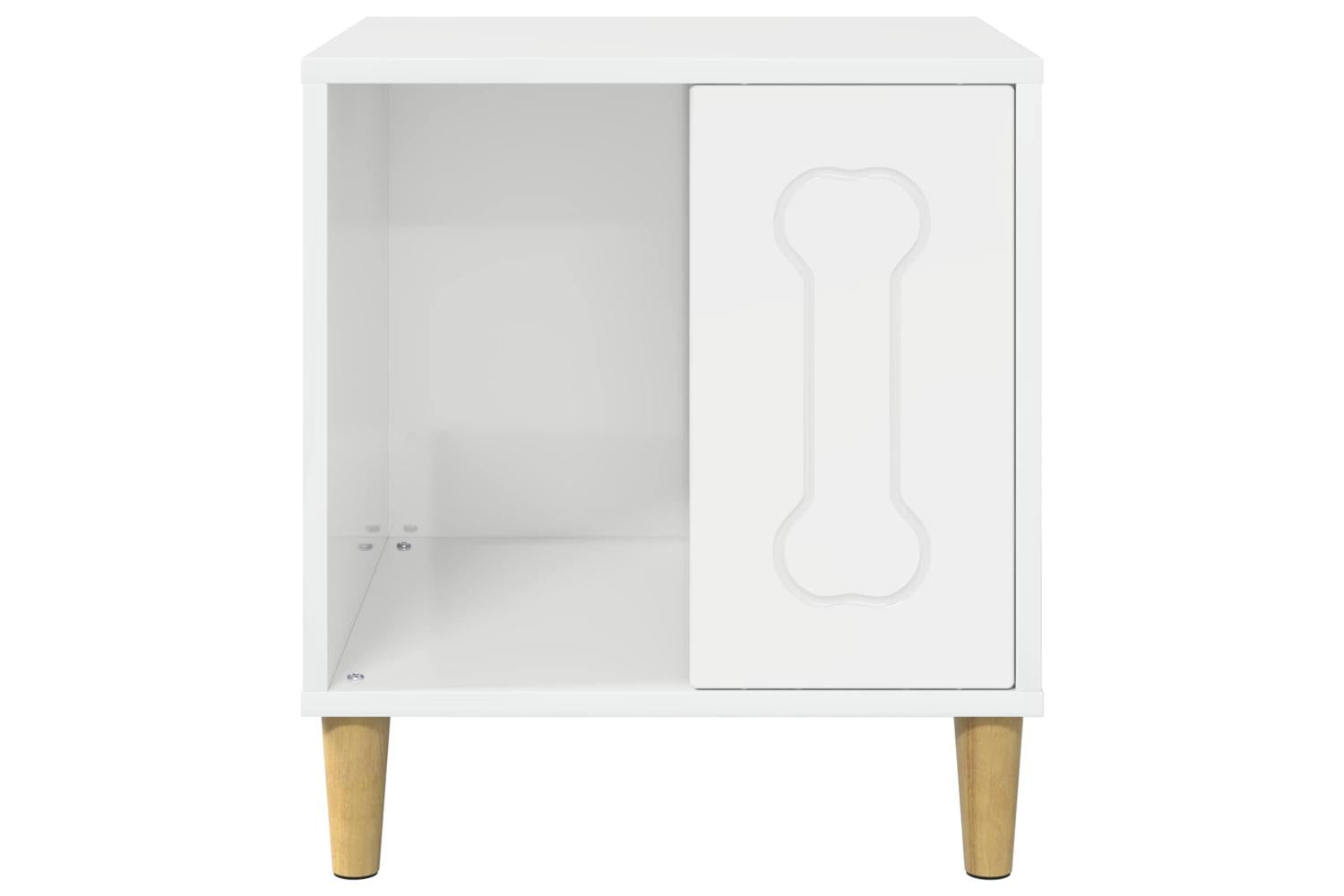 Vidaxl Dog House Gloss White 44 X 42 X 49 Cm Engineered Wood-5