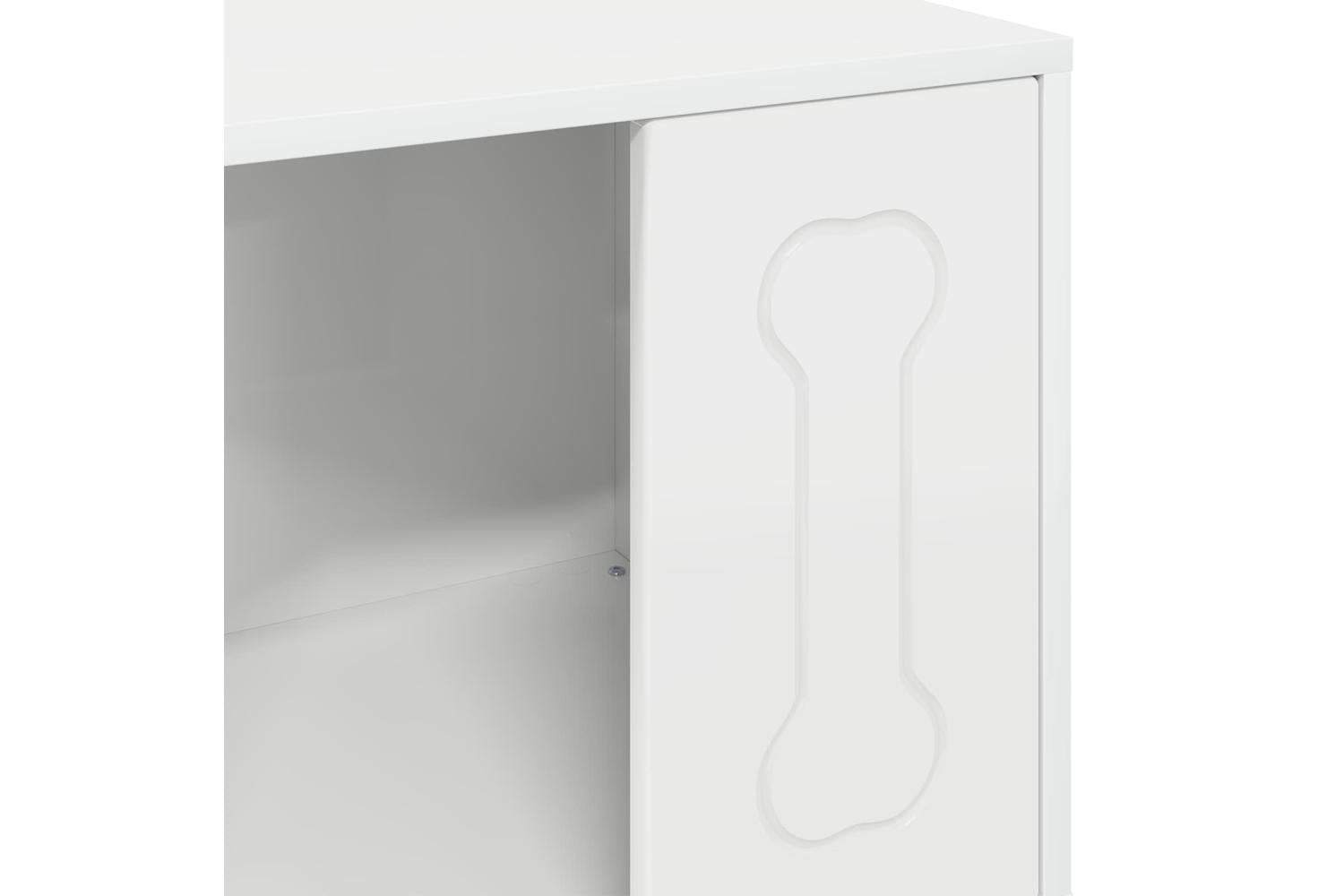 Vidaxl Dog House Gloss White 44 X 42 X 49 Cm Engineered Wood-8