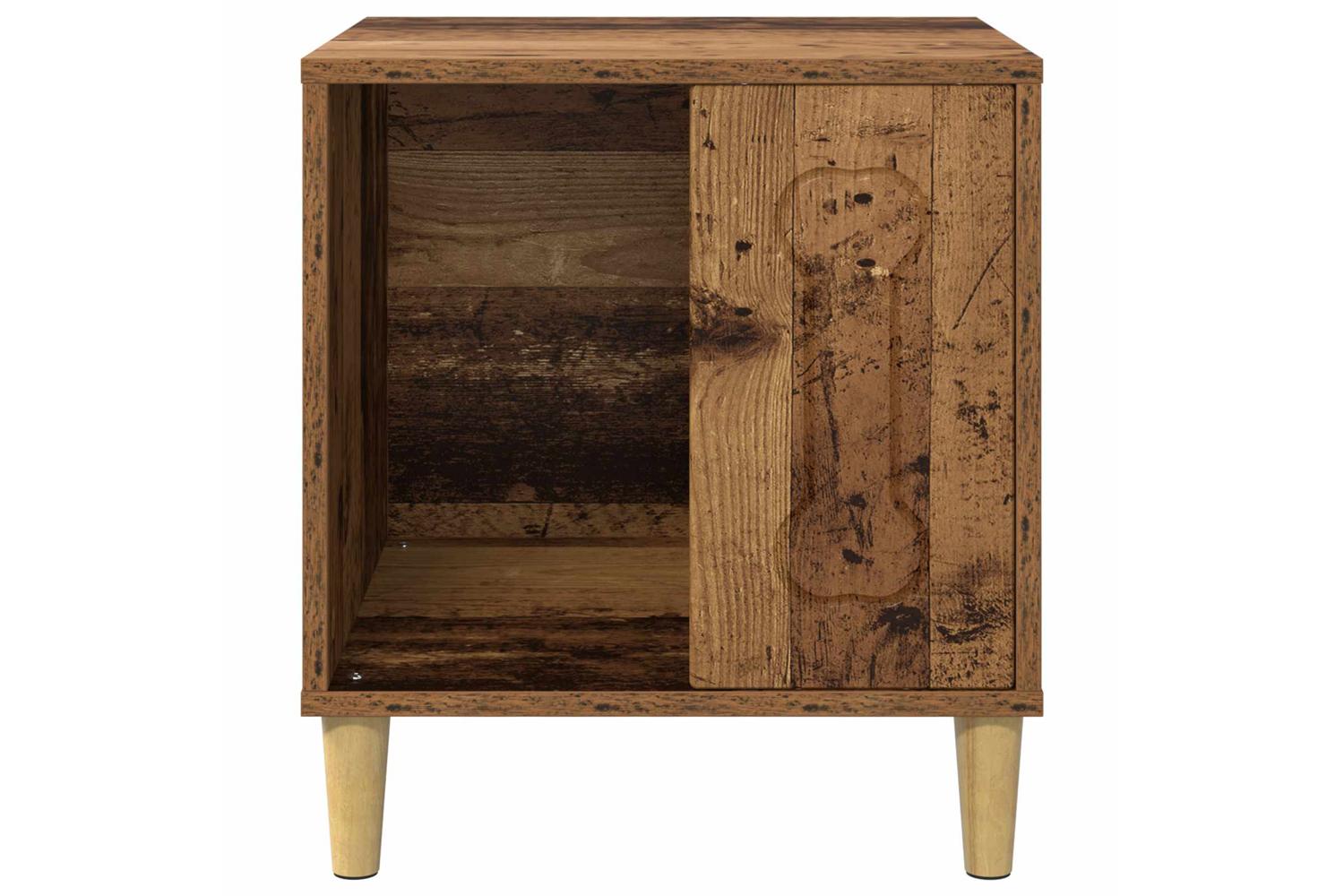 Vidaxl Dog House Old Wood 44 X 42 X 49 Cm Engineered Wood-5