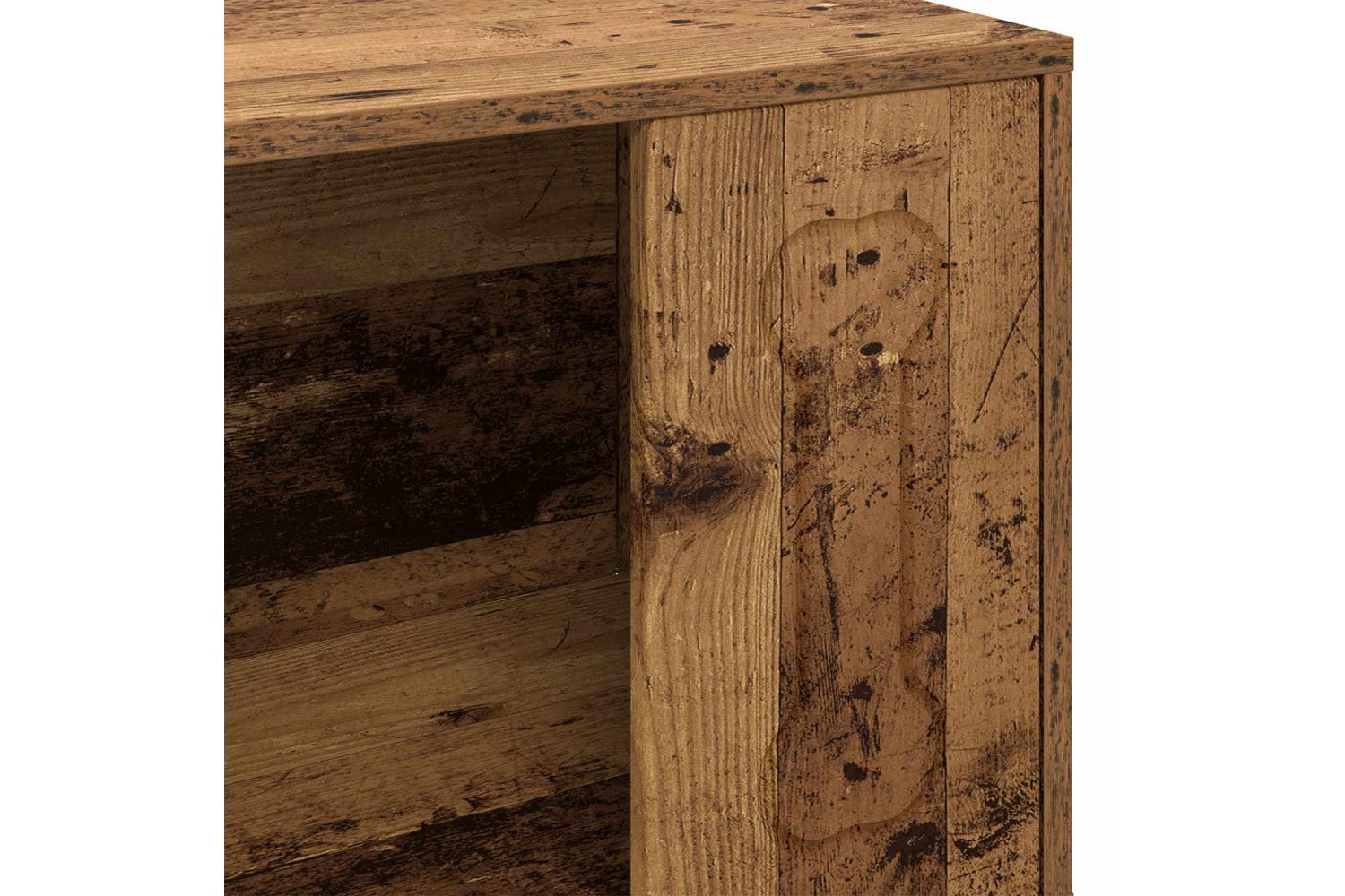 Vidaxl Dog House Old Wood 44 X 42 X 49 Cm Engineered Wood-8
