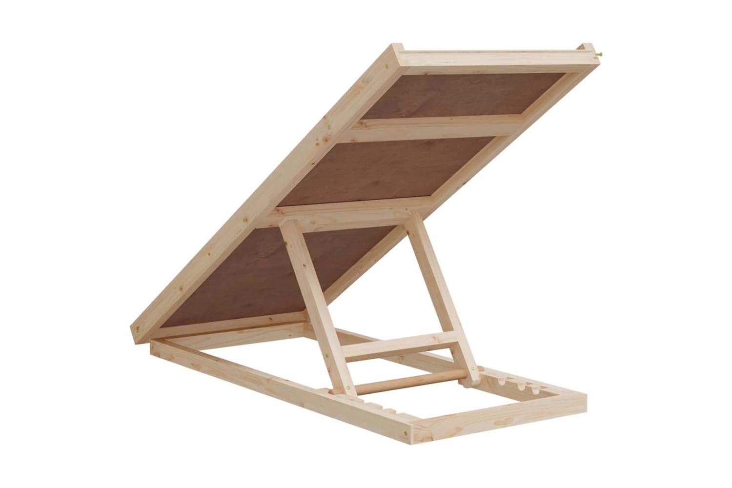 Vidaxl Dog Ramp Grey 100x40 Cm Solid Wood Fir-5