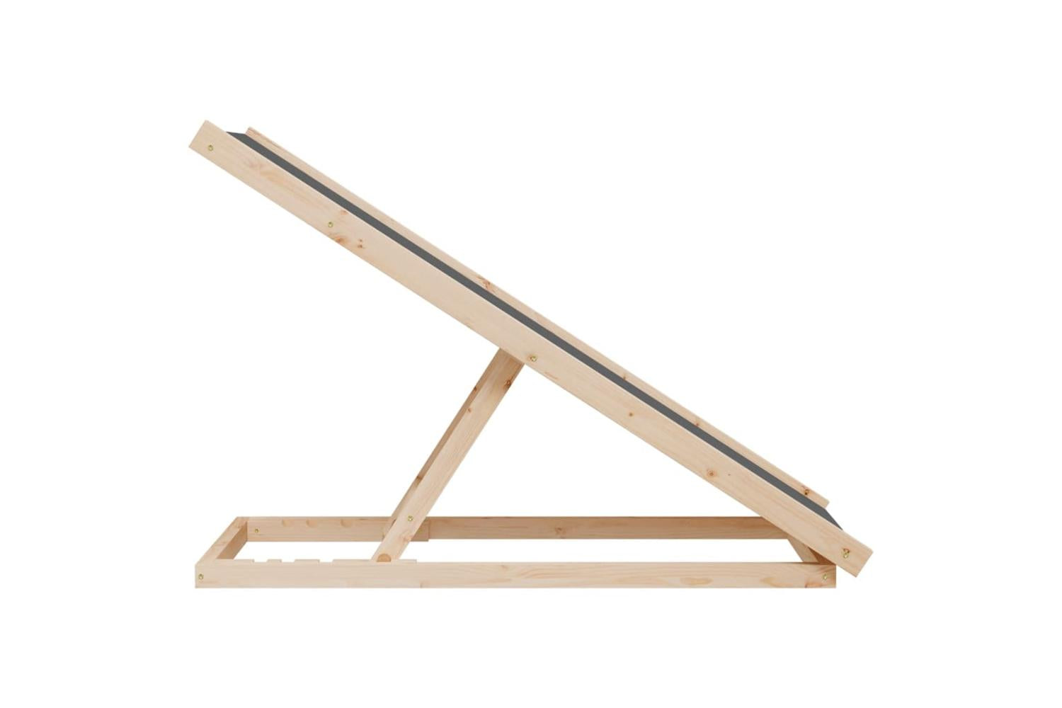 Vidaxl Dog Ramp Grey 100x40 Cm Solid Wood Fir-6
