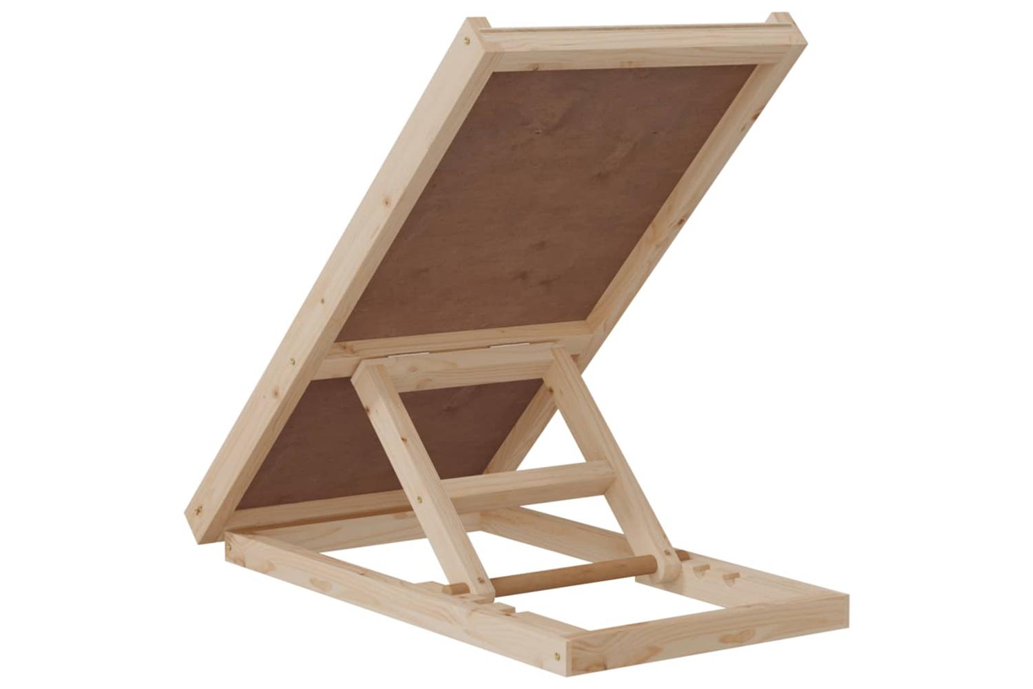 Vidaxl Dog Ramp Grey 70x35 Cm Solid Wood Fir-5