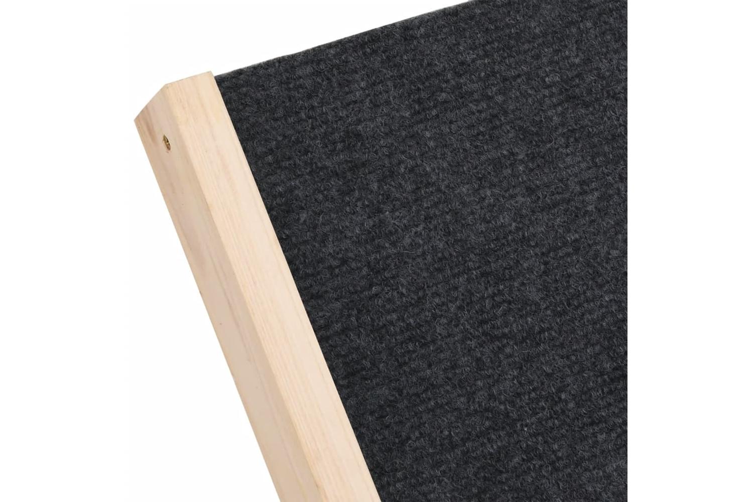 Vidaxl Dog Ramp Grey 70x35 Cm Solid Wood Fir-8
