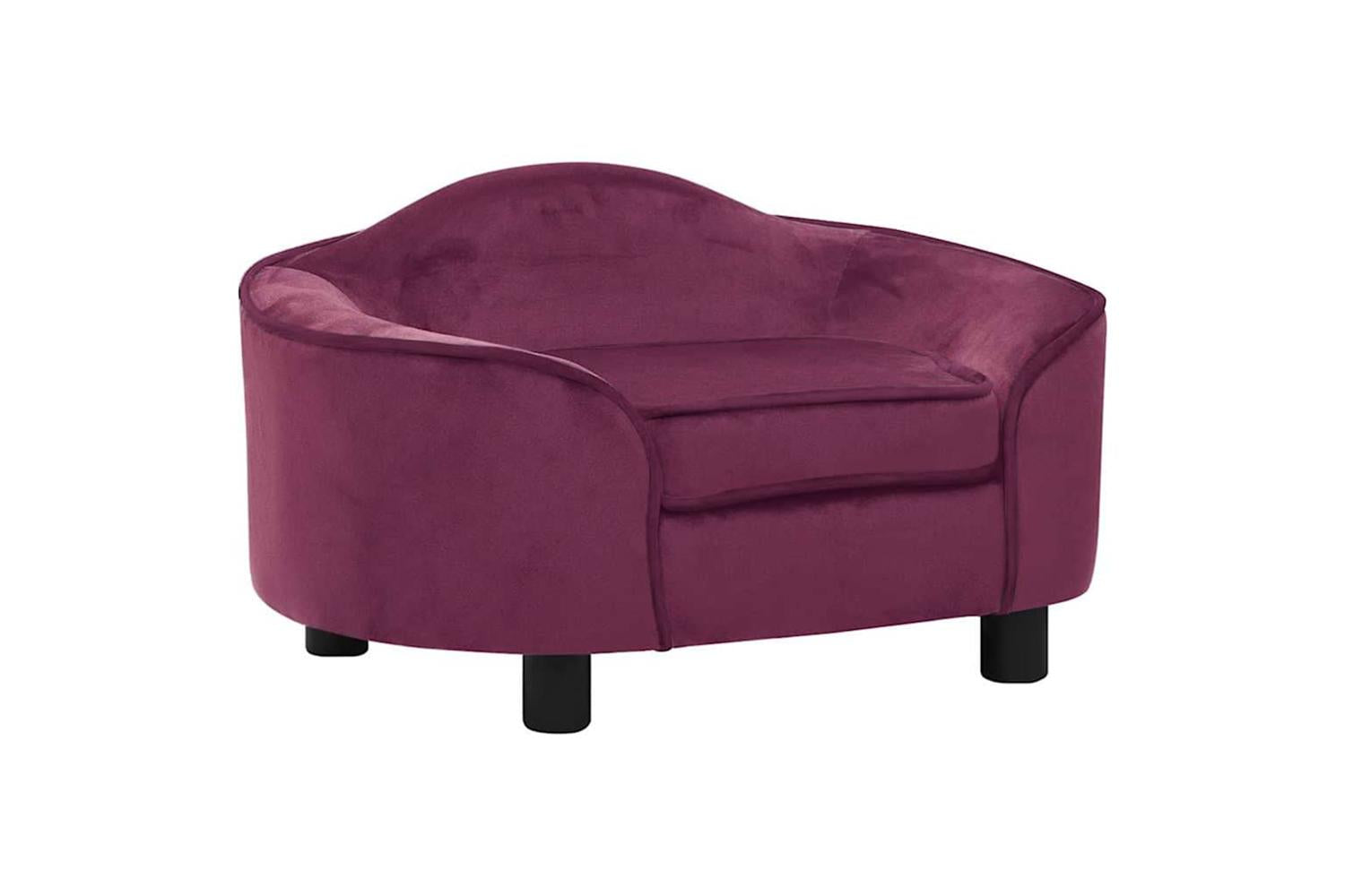 Vidaxl Dog Sofa Burgundy 67x47x36 Cm Plush