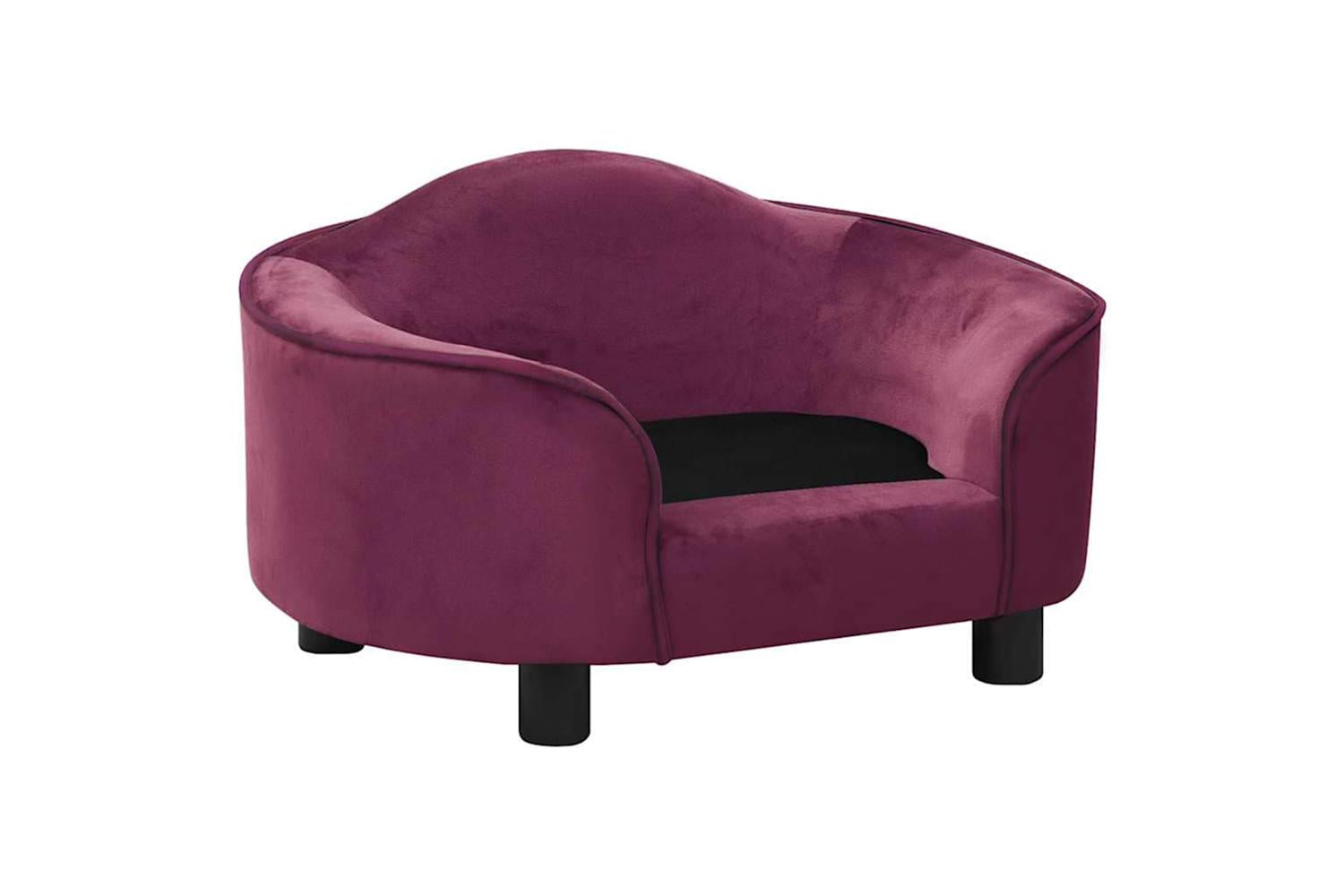 Vidaxl Dog Sofa Burgundy 67x47x36 Cm Plush-2
