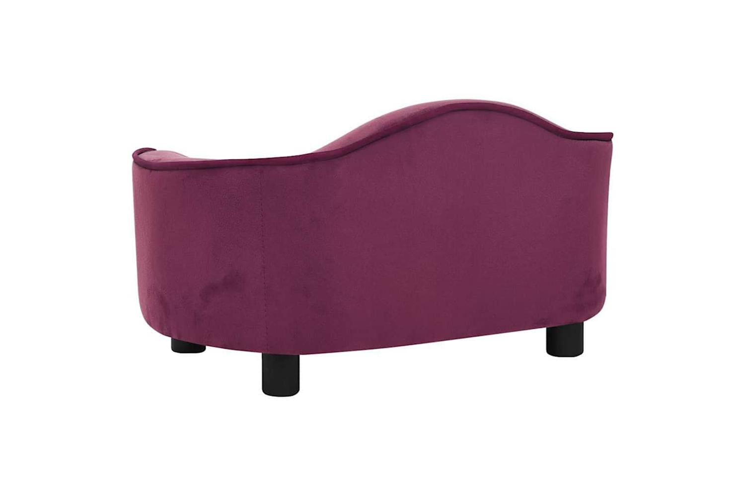 Vidaxl Dog Sofa Burgundy 67x47x36 Cm Plush-4