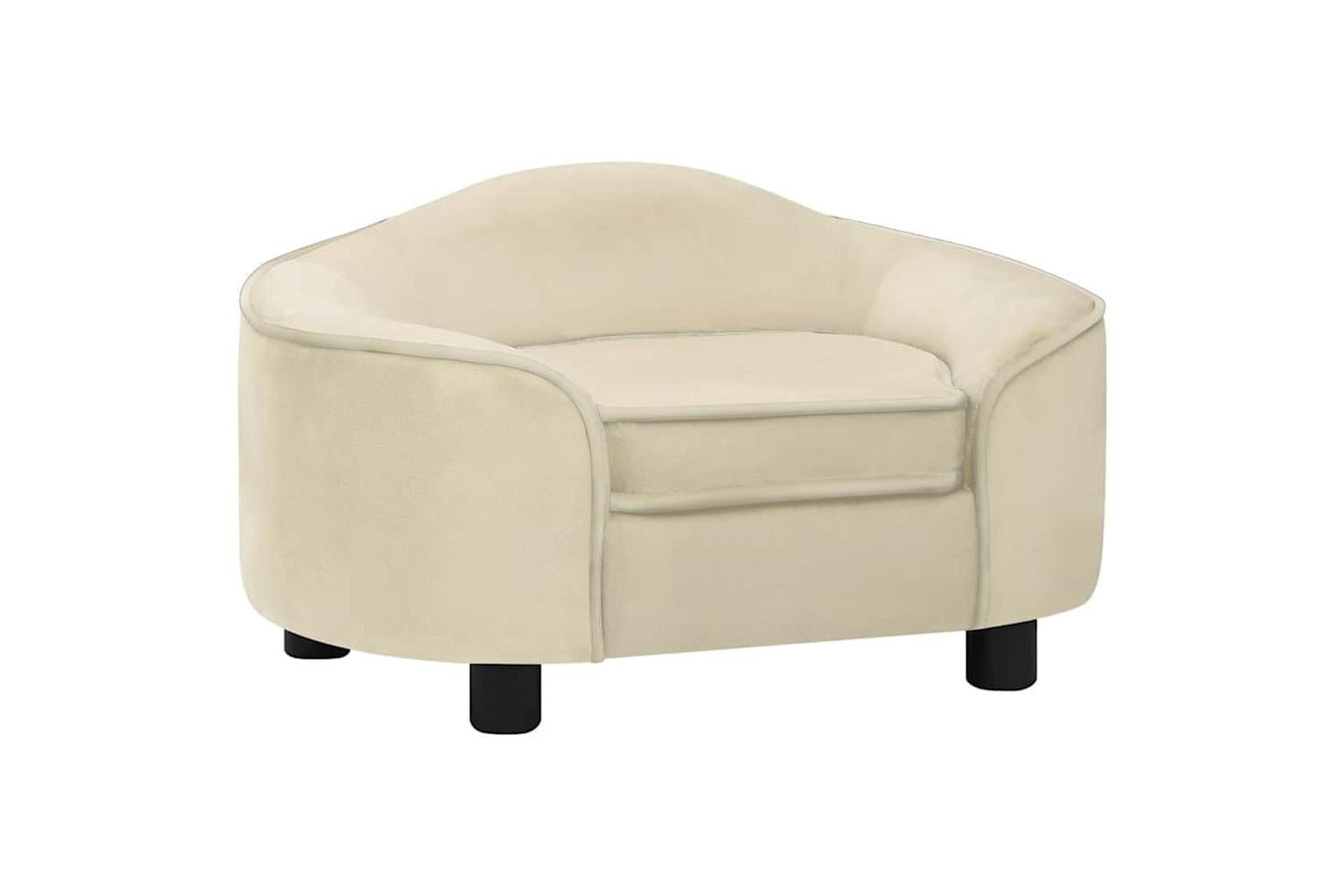Vidaxl Dog Sofa Cream 67x47x36 Cm Plush
