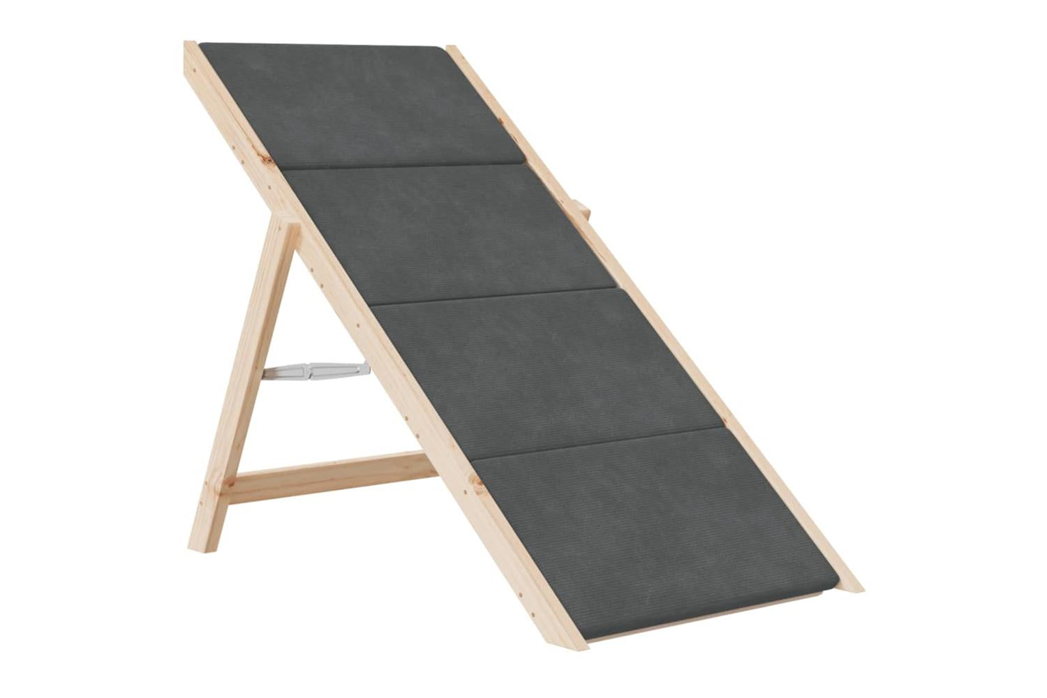 Vidaxl Dog Stair Grey 105x47 Cm Solid Wood Fir-4