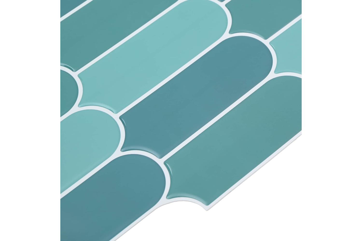 Vidaxl Feather Tile 10 Pcs Blue 30 X 30 Cm Polyurethane And Pet-4