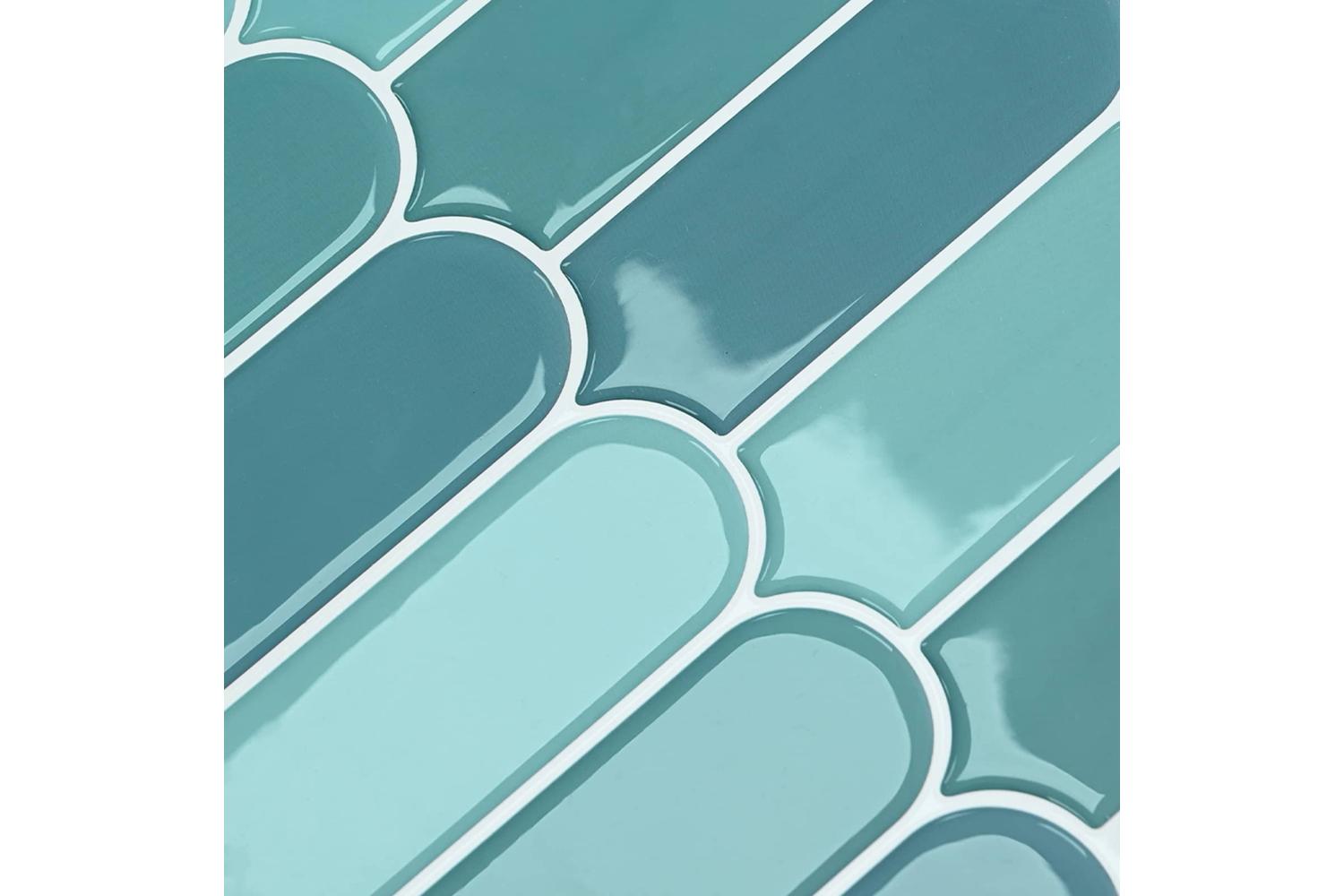 Vidaxl Feather Tile 10 Pcs Blue 30 X 30 Cm Polyurethane And Pet-9