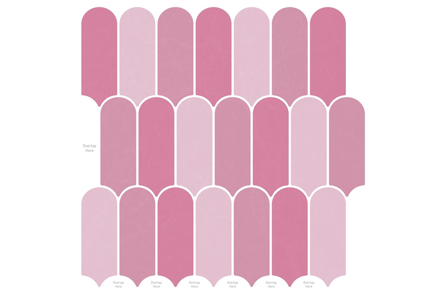 Vidaxl Feather Tile 10 Pcs Pink 30 X 30 Cm Polyurethane And Pet