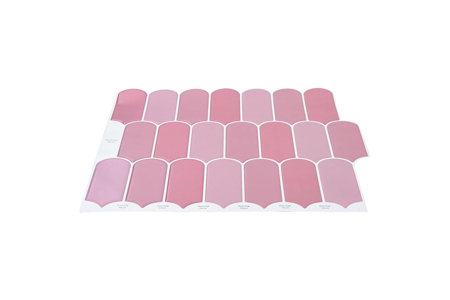 Vidaxl Feather Tile 10 Pcs Pink 30 X 30 Cm Polyurethane And Pet-3
