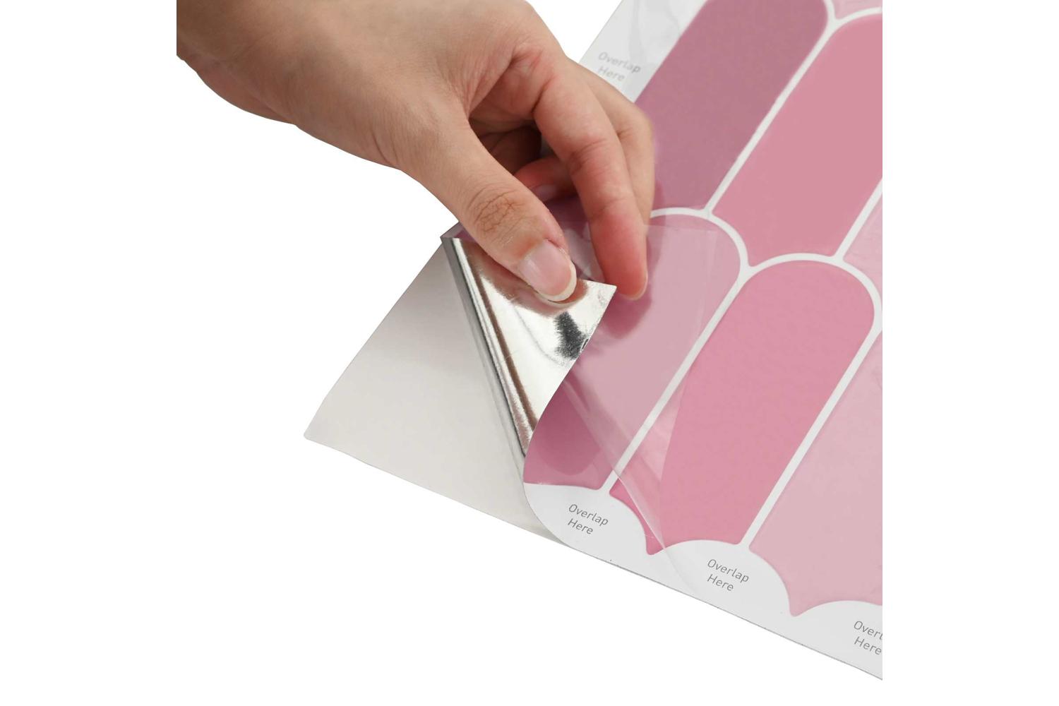 Vidaxl Feather Tile 10 Pcs Pink 30 X 30 Cm Polyurethane And Pet-6