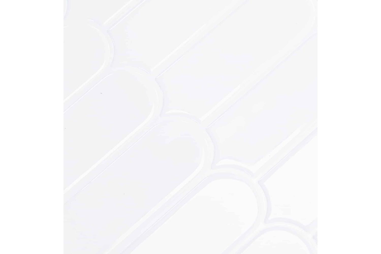 Vidaxl Feather Tile 10 Pcs White 30 X 30 Cm Polyurethane And Pet-9