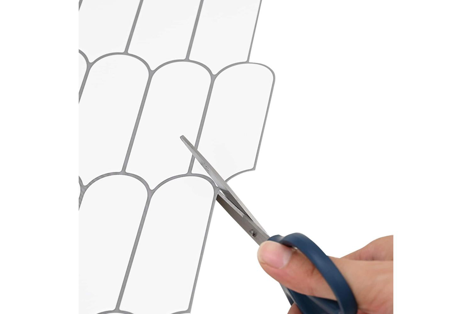 Vidaxl Feather Tile 10 Pcs White Grey 30 X 30 Cm Polyurethane And Pet-5