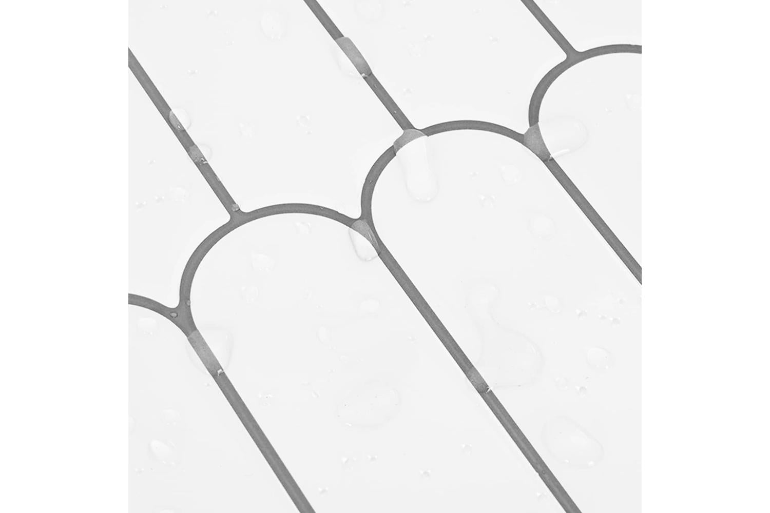 Vidaxl Feather Tile 10 Pcs White Grey 30 X 30 Cm Polyurethane And Pet-8