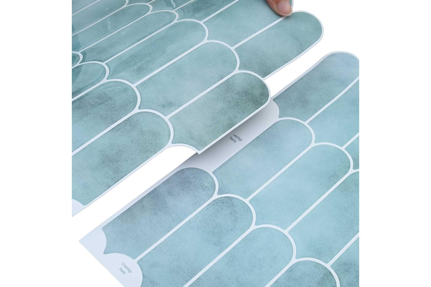 Vidaxl Feather Tile 20 Pcs Green 30 X 30 Cm Polyurethane And Pet-7