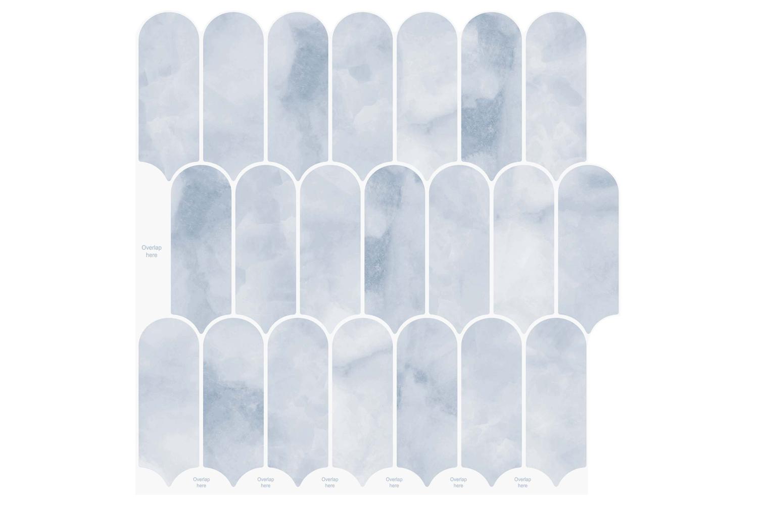 Vidaxl Feather Tile 50 Pcs Light Blue 30 X 30 Cm Polyurethane And Pet